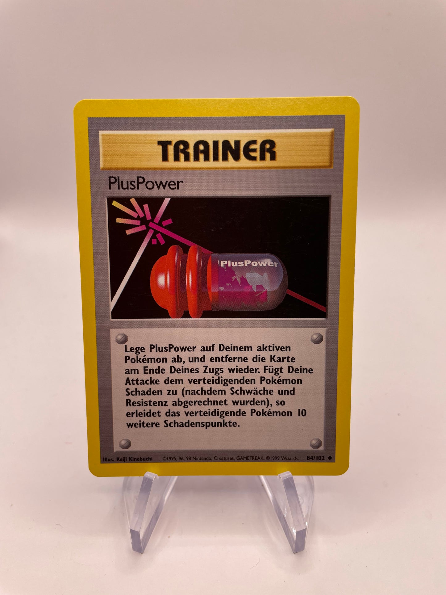 Pokemon Karte Base Set Trainer PlusPower 84/102 Deutsch