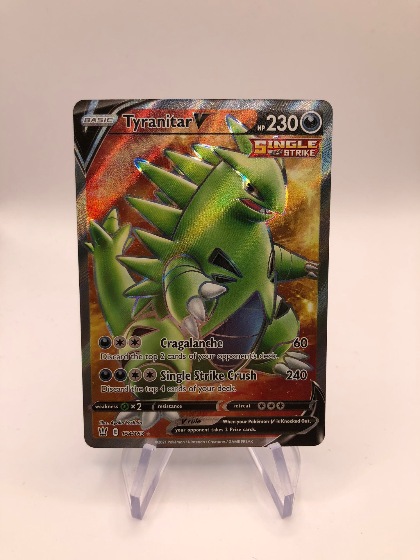 Pokemon Karte Fullart V Despotar 154/163 Englisch