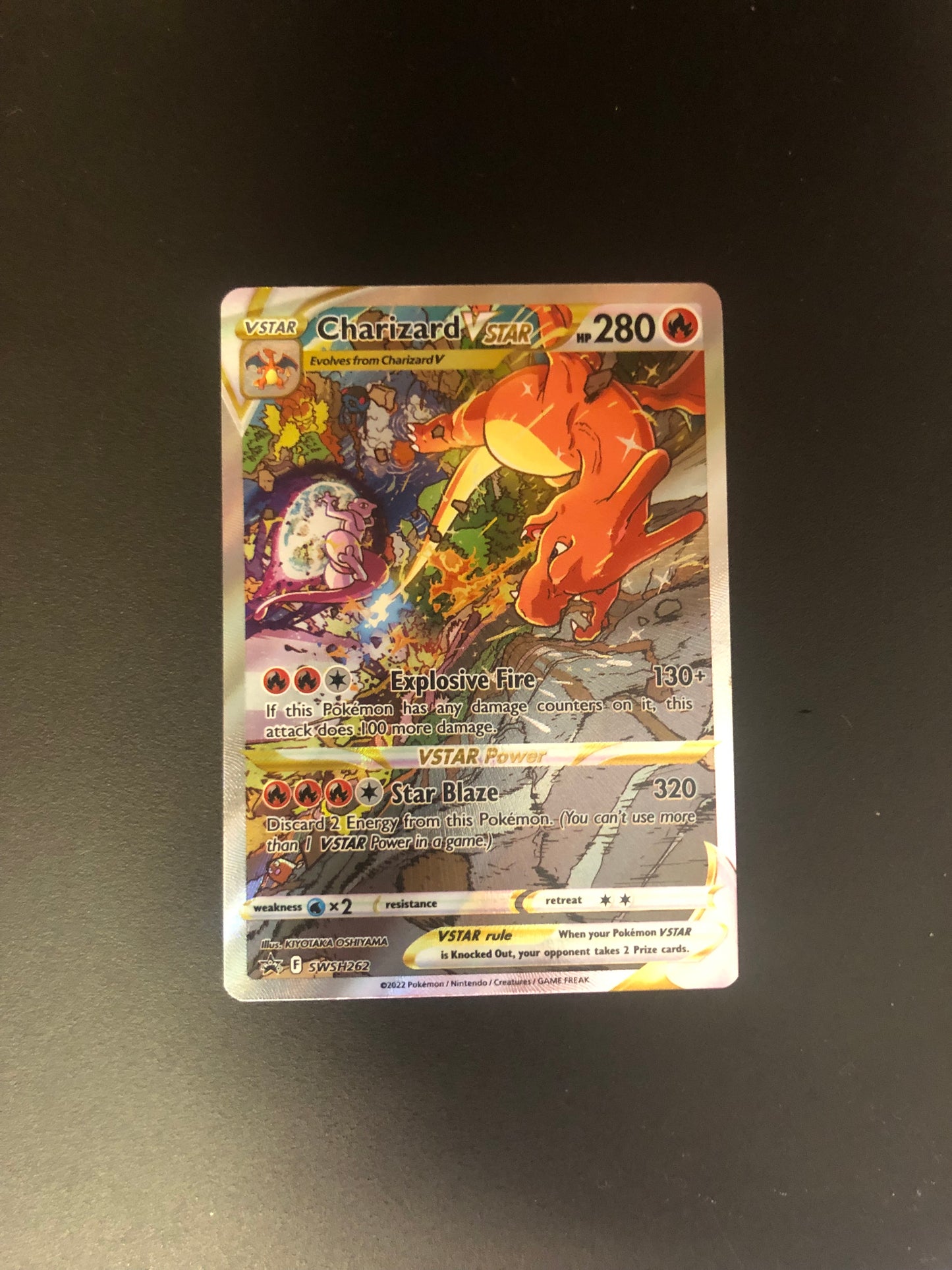 Pokemon Karte Vstar Alt-Art Promo Glurak SWSH262 Englisch