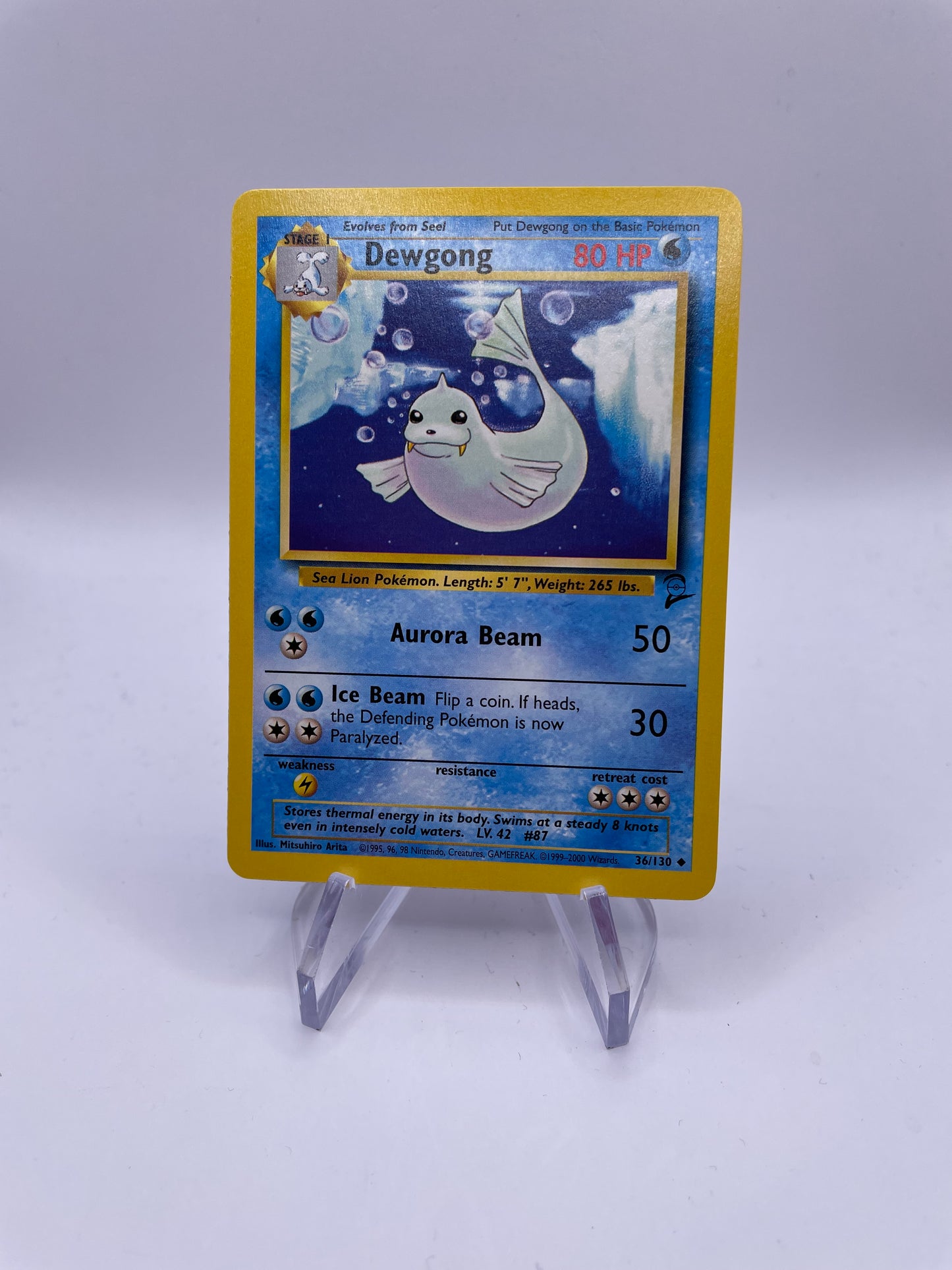 Pokemon Karte Base Set 2 Dewgong 36/130 Englisch