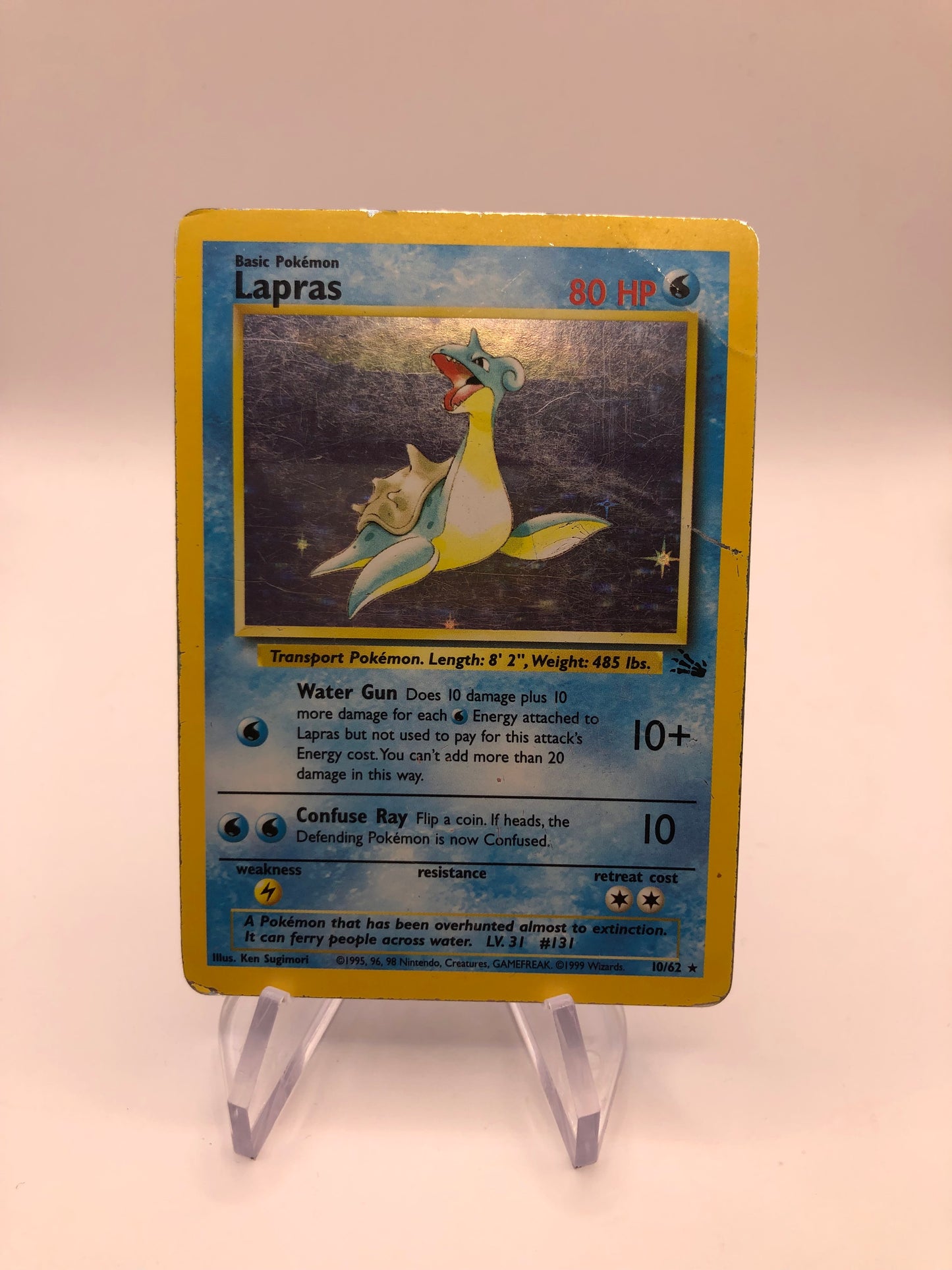 Pokemon Karten Holo Lapras 10/62 Englisch