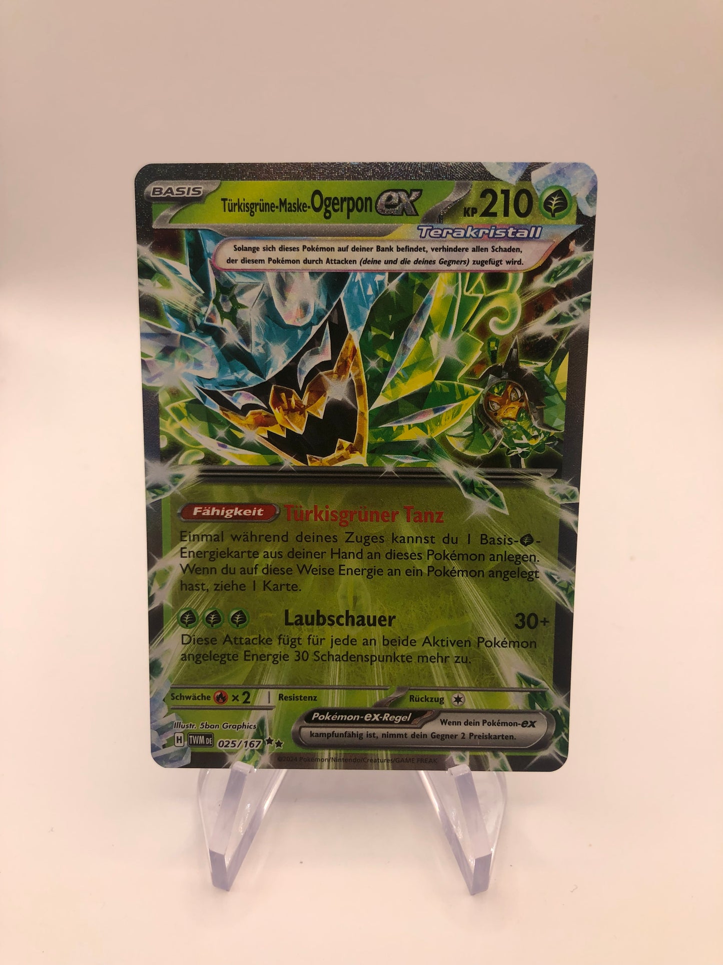Pokemon Karte EX Ogerpon 25/167 Deutsch