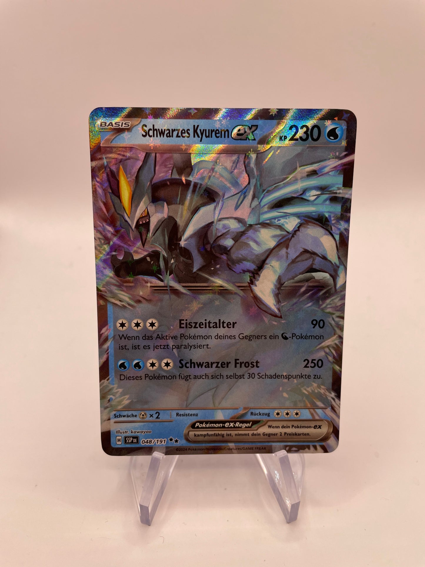 Pokemon Karte Ex Schwarzes Kyurem 48/191 Deutsch