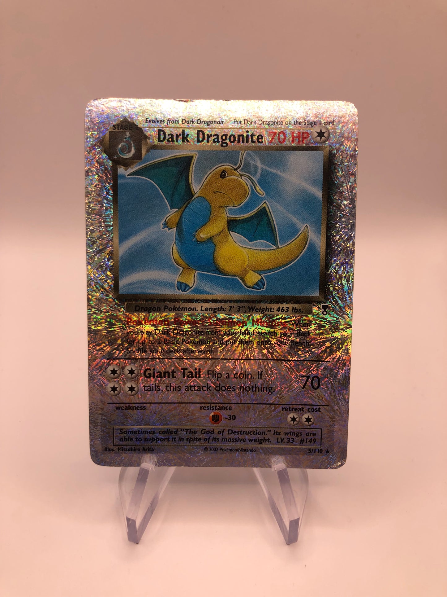 Pokemon Karte Revers Dark Draonite 5/110 Englisch