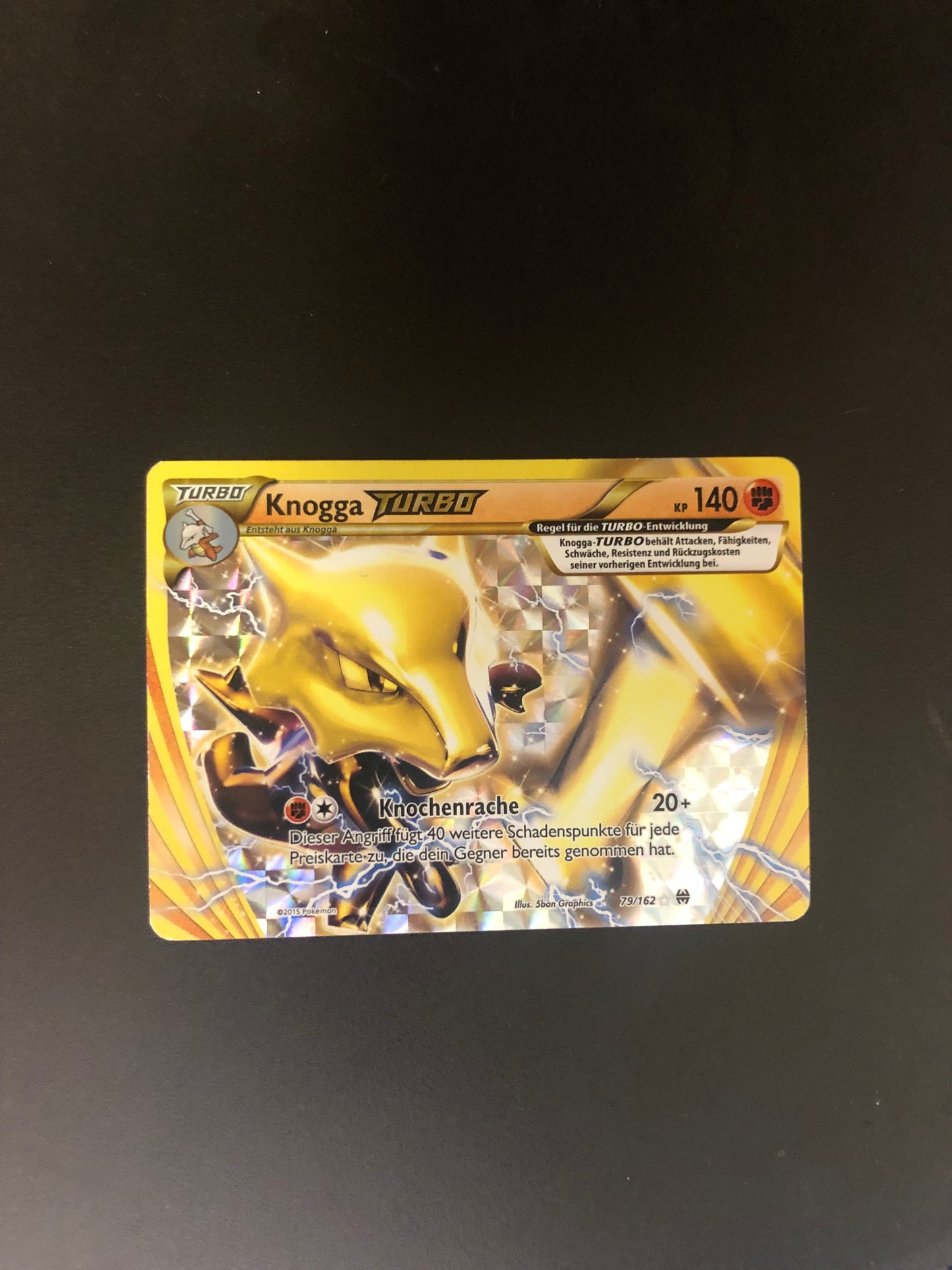 Pokémon Karte Knogga Turbo 79/162 Deutsch