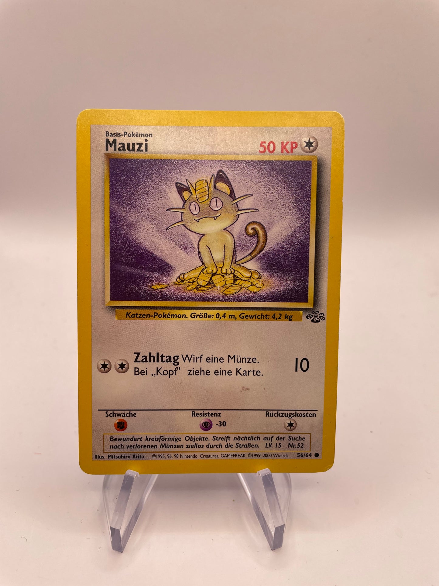 Pokemon Karte Jungel Mauzi 56/64 Deutsch