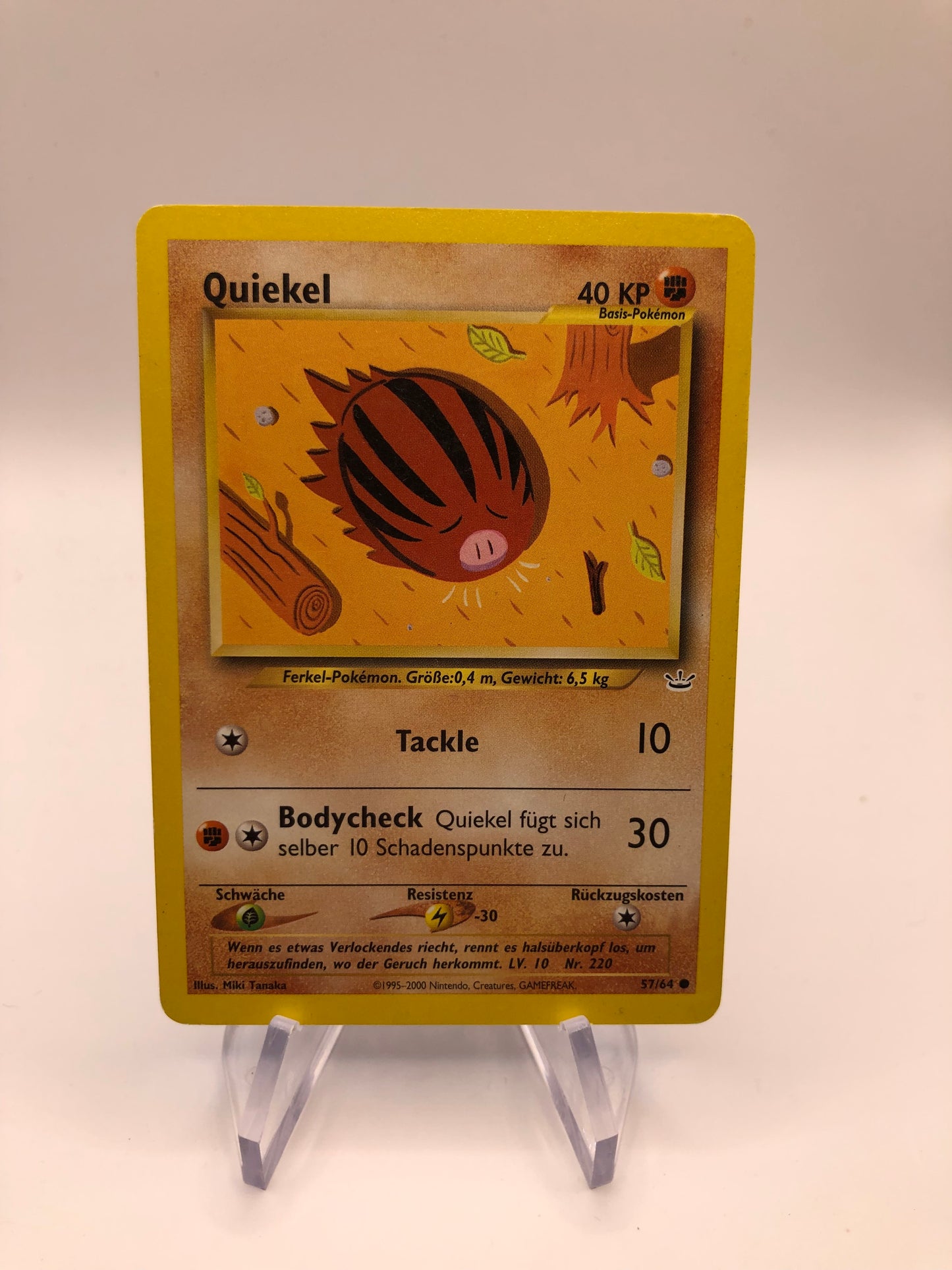 Pokemon Karte Neo Revolution Quiekel 57/64 Deutsch