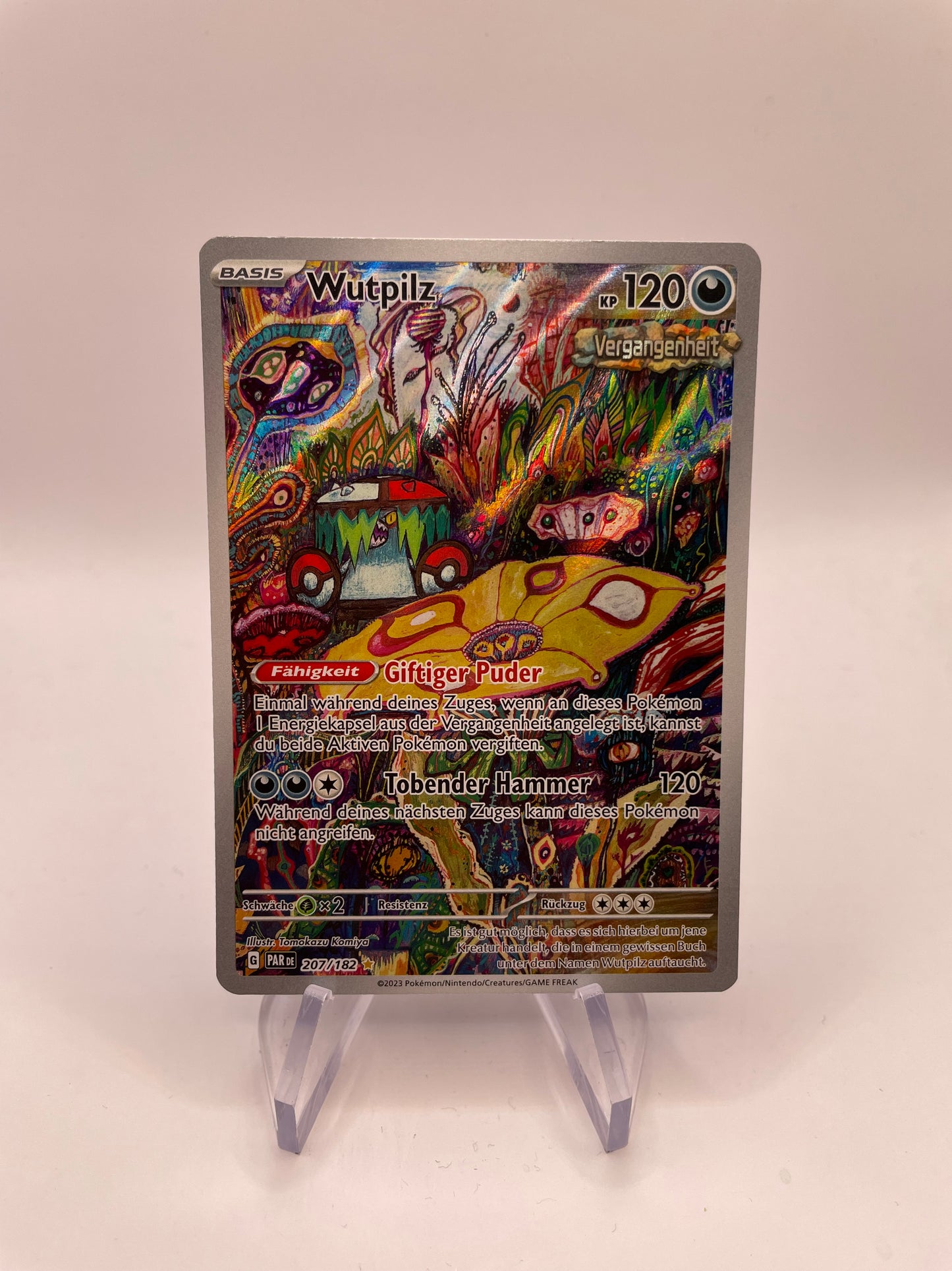 Pokemon Karte Art-Rare Wutpilz 207/182 Deutsch