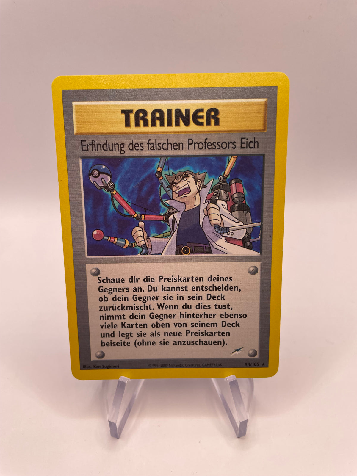 Pokemon Karte Erfindung des falschen Professor Eich Neo Destiny 94/105 Deutsch