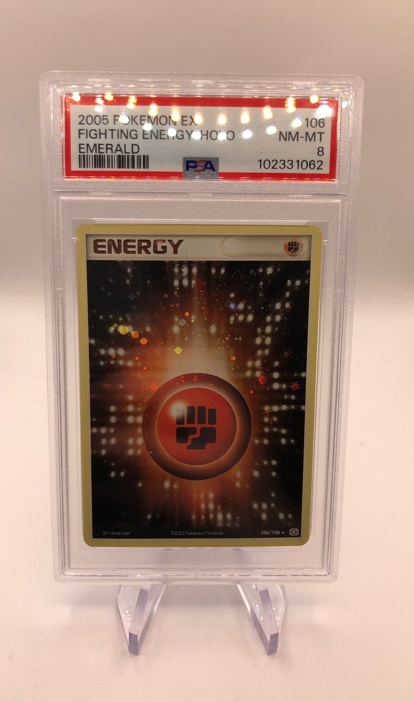 Pokemon Karte Psa 8 Kampf Energie 106/106 Englisch