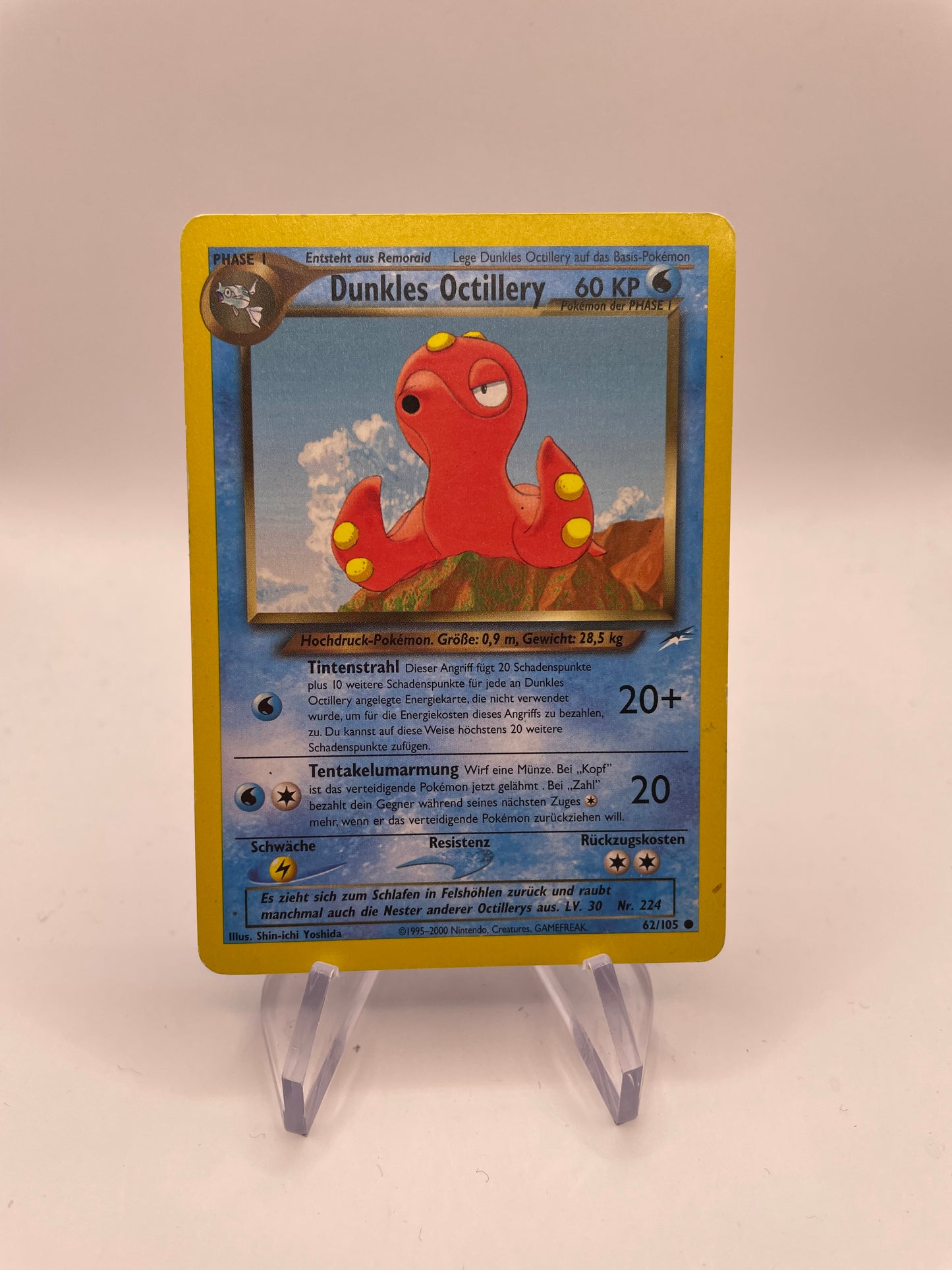 Pokemon Karte Neo Destiny Dunkles Octillery 62/105 Deutsch
