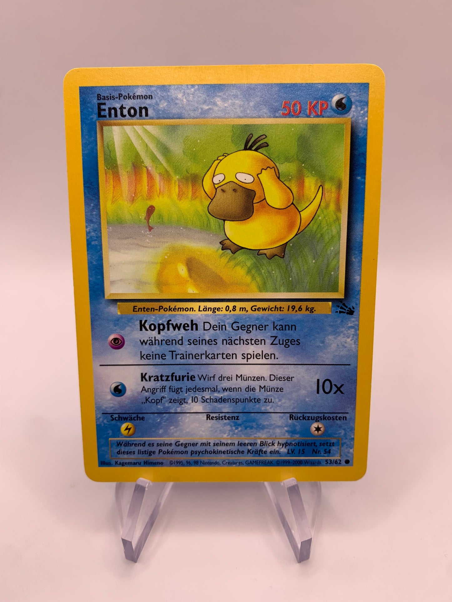 Pokémon Karte Enton 53/64 Fossil Deutsch