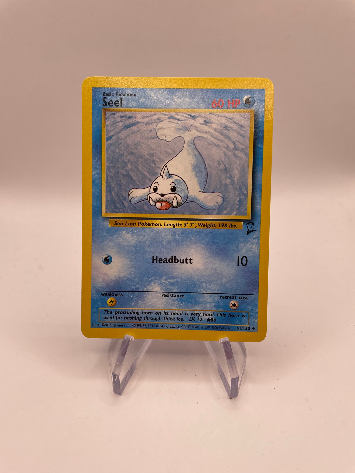 Pokemon Karte Base Set 2 Seel 61/130 Englisch