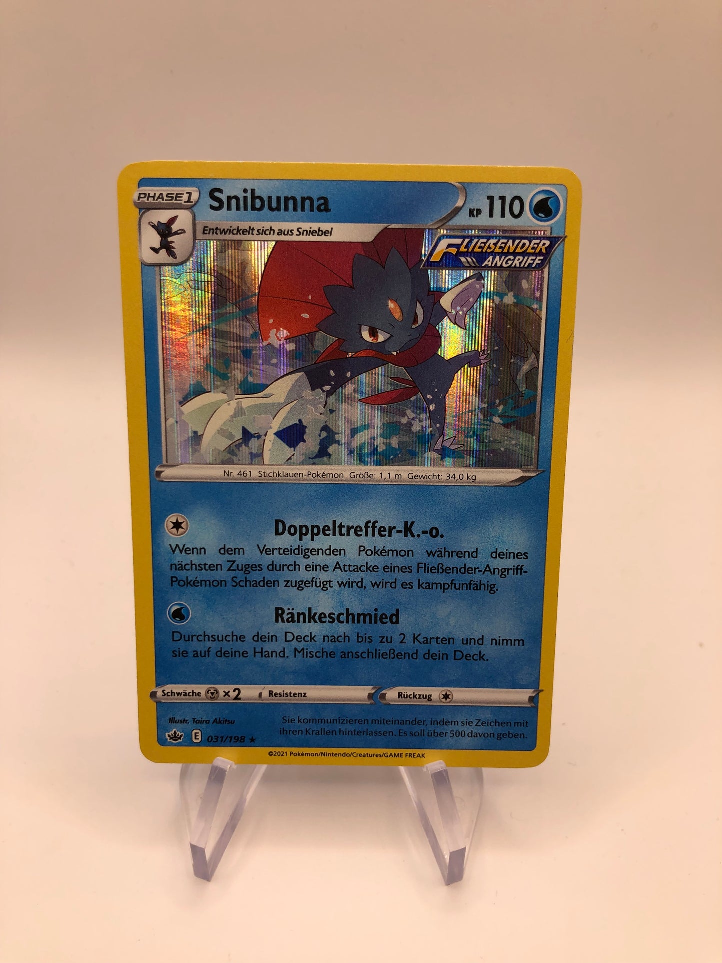 Pokemon Karte Holo Snibunna 31/198 Deutsch