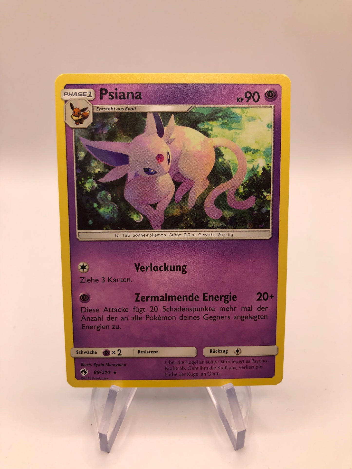 Pokemon Karte Psiana 89/214 Deutsch