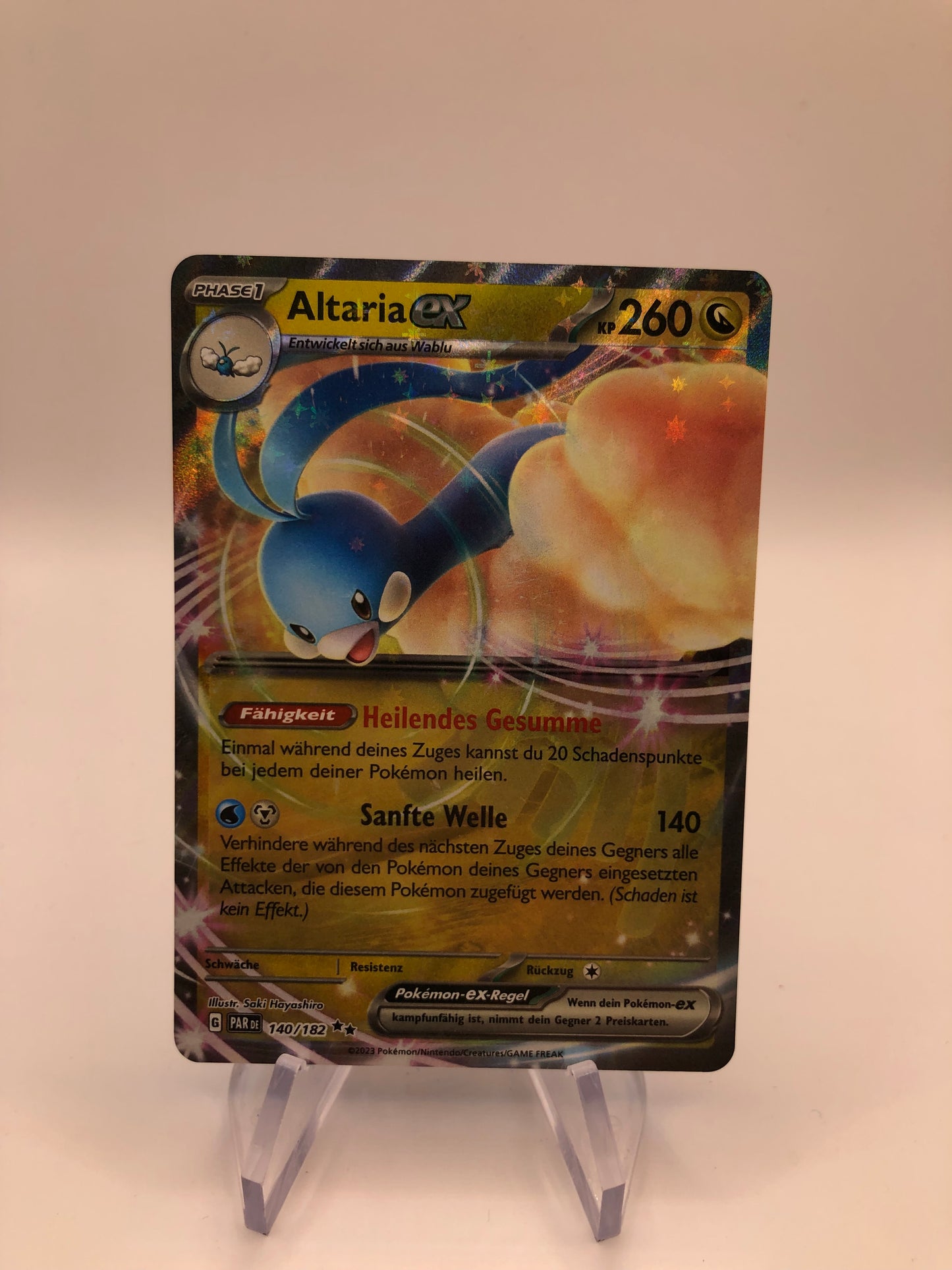 Pokemon Karte Ex Altaria 140/182 Deutsch