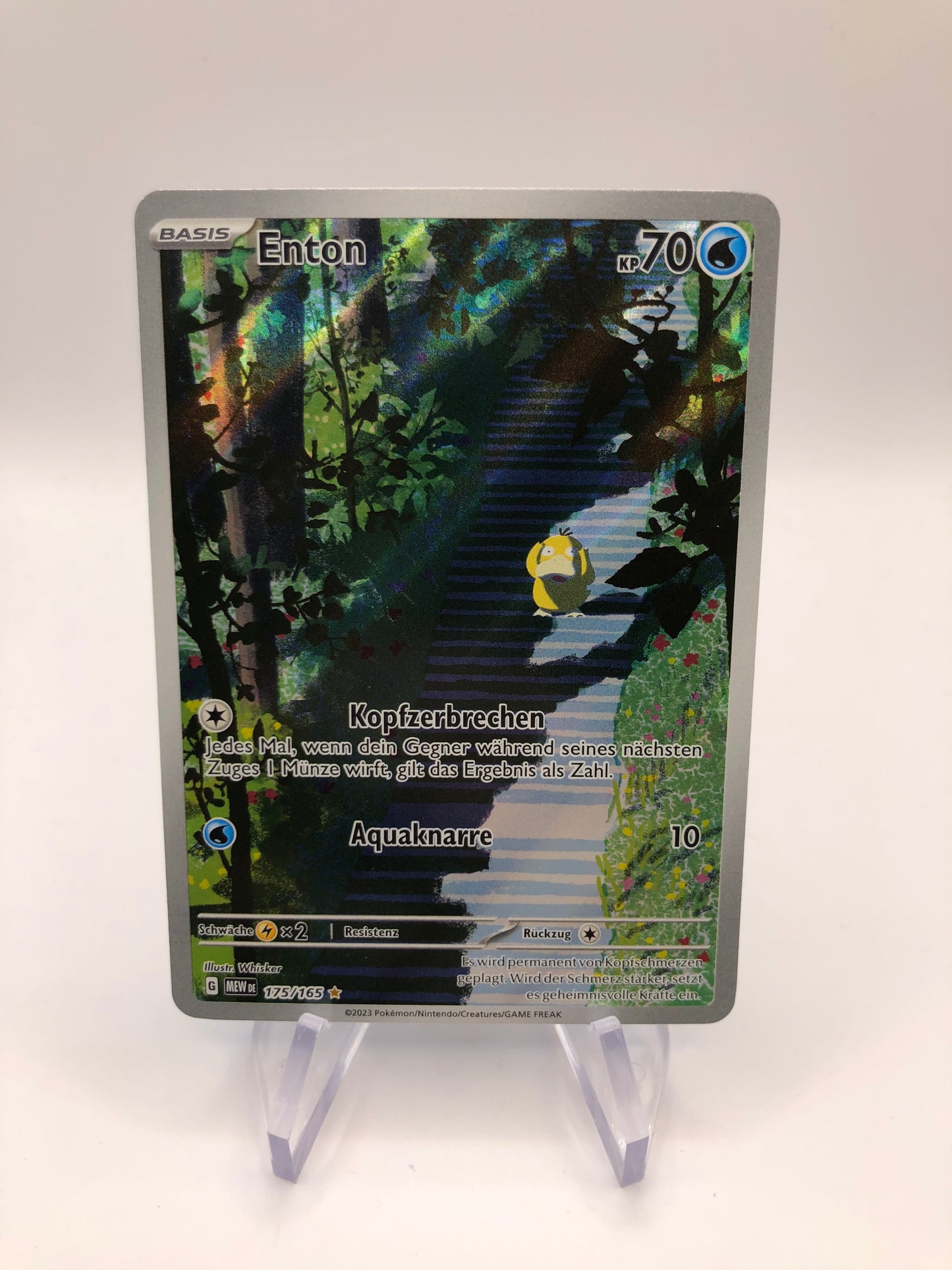 Pokemon Karte Art-Rare Enton 175/165 Deutsch