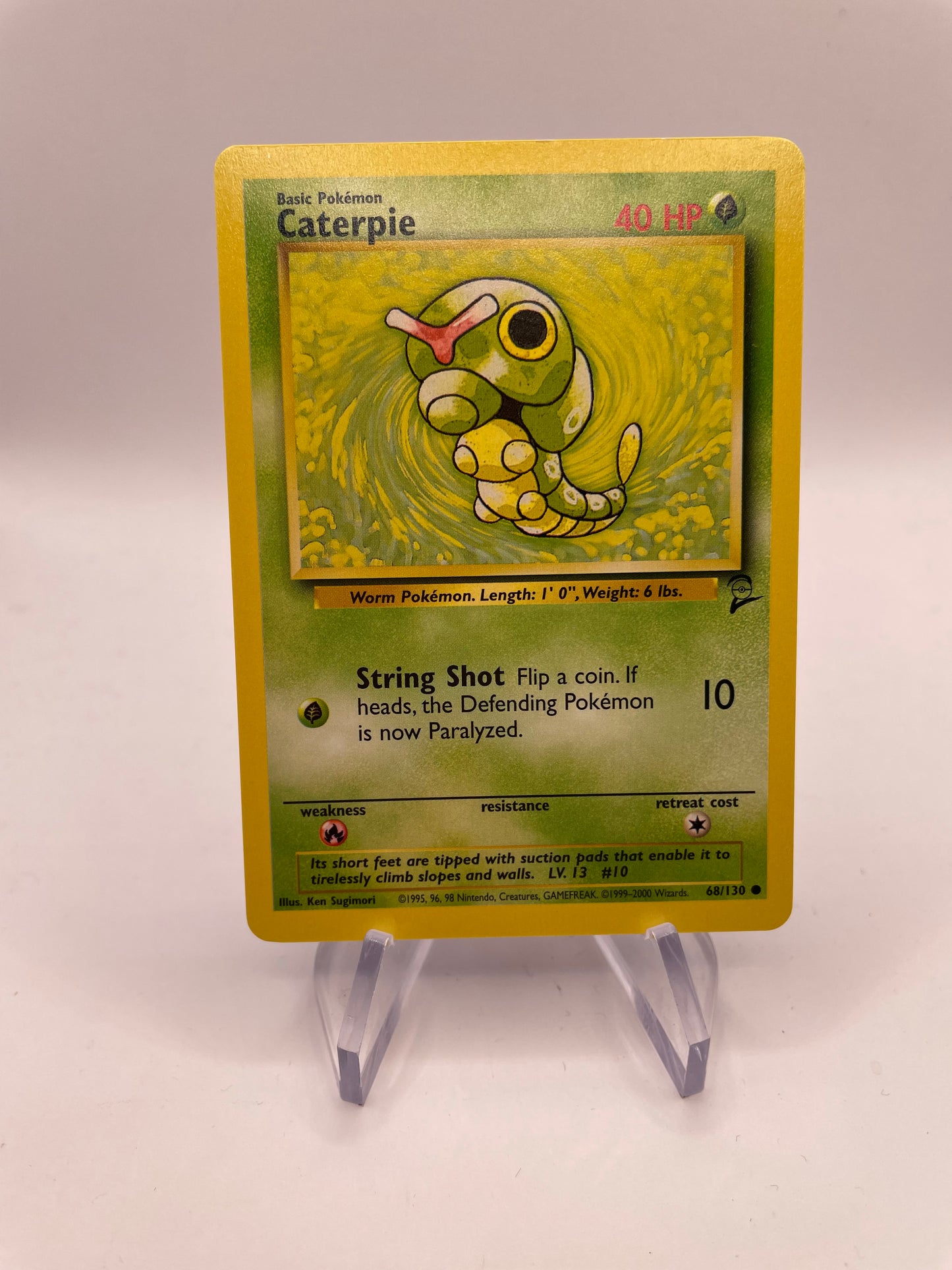 Pokemon Karte Base Set 2 Caterpie 68/130 Englisch