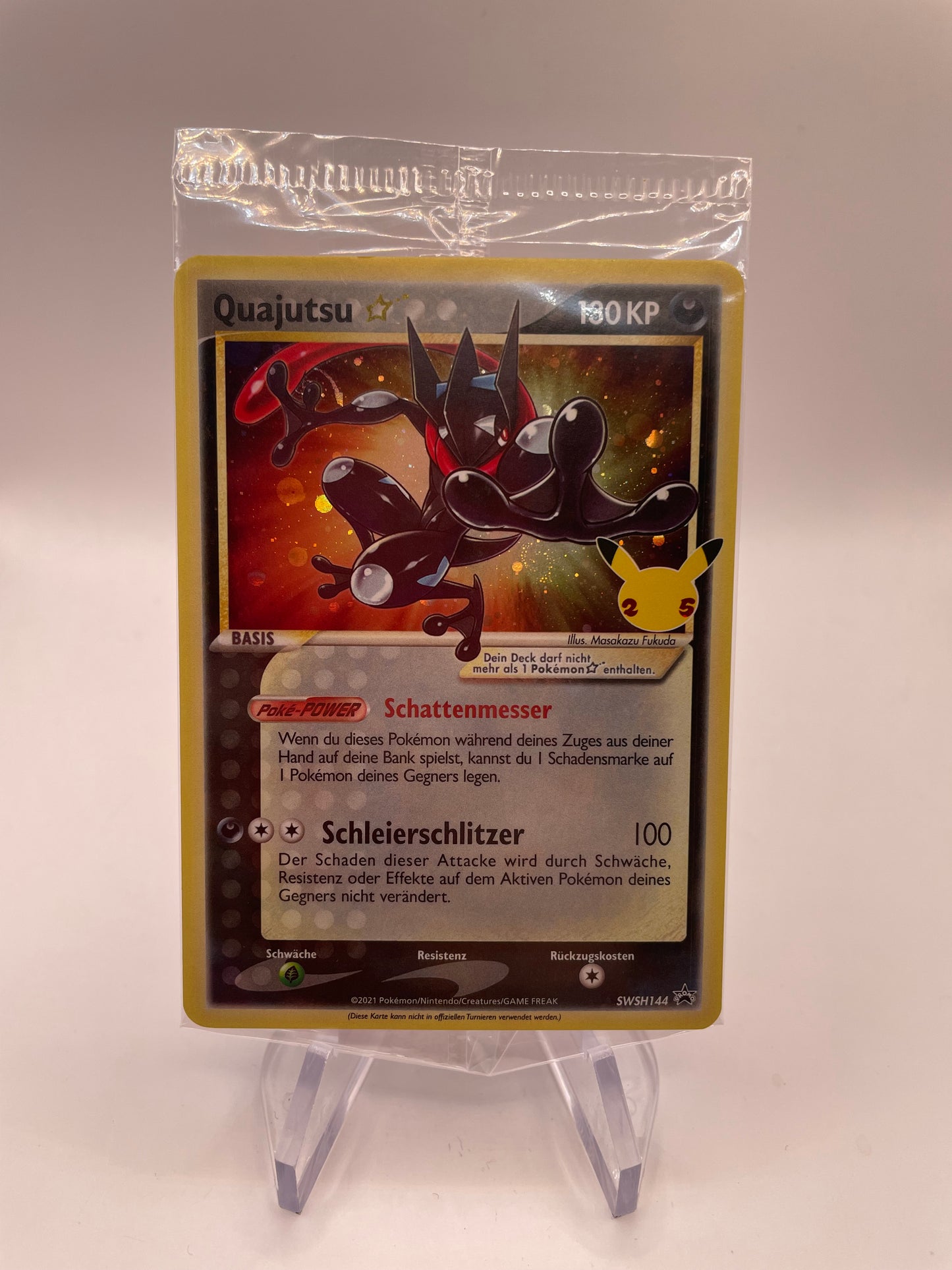 Pokémon Karte OVP Celebration Quajutsu SWSH144 Deutsch