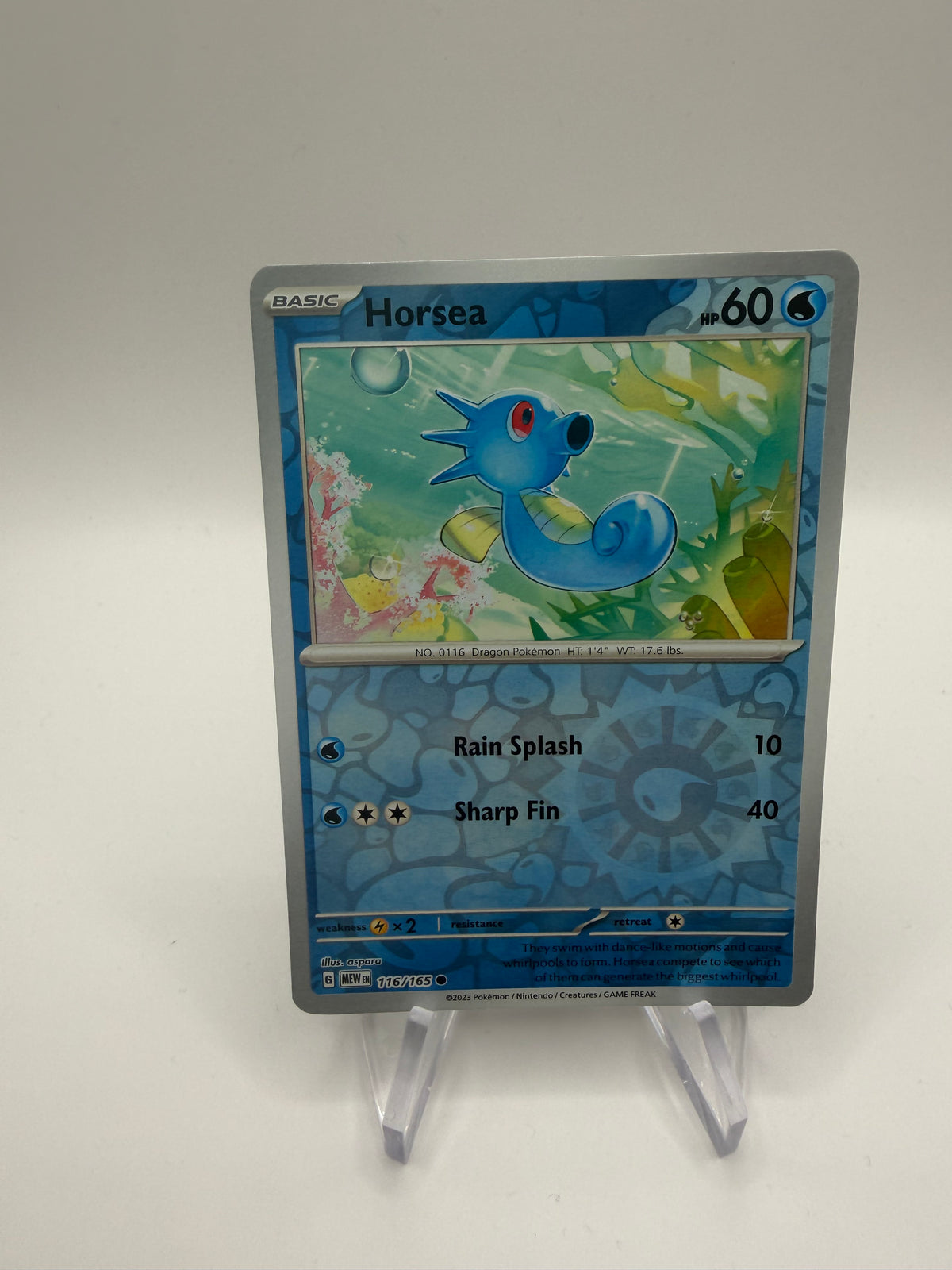 Pokemon Karte Reverse 151 Seeper 116/165 Englisch