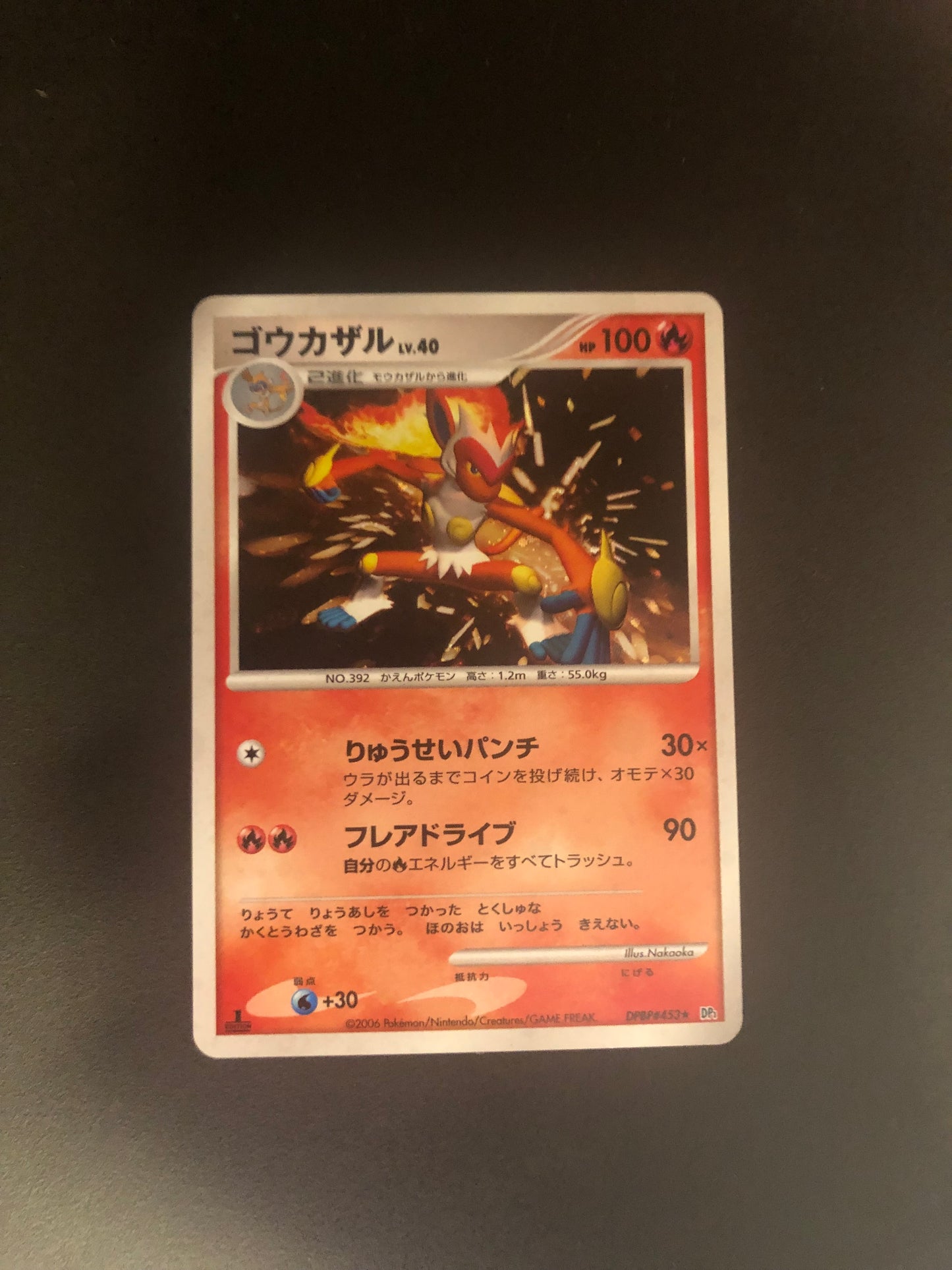 Pokemon Karte Holo Panferno DPBP#453 Japanisch