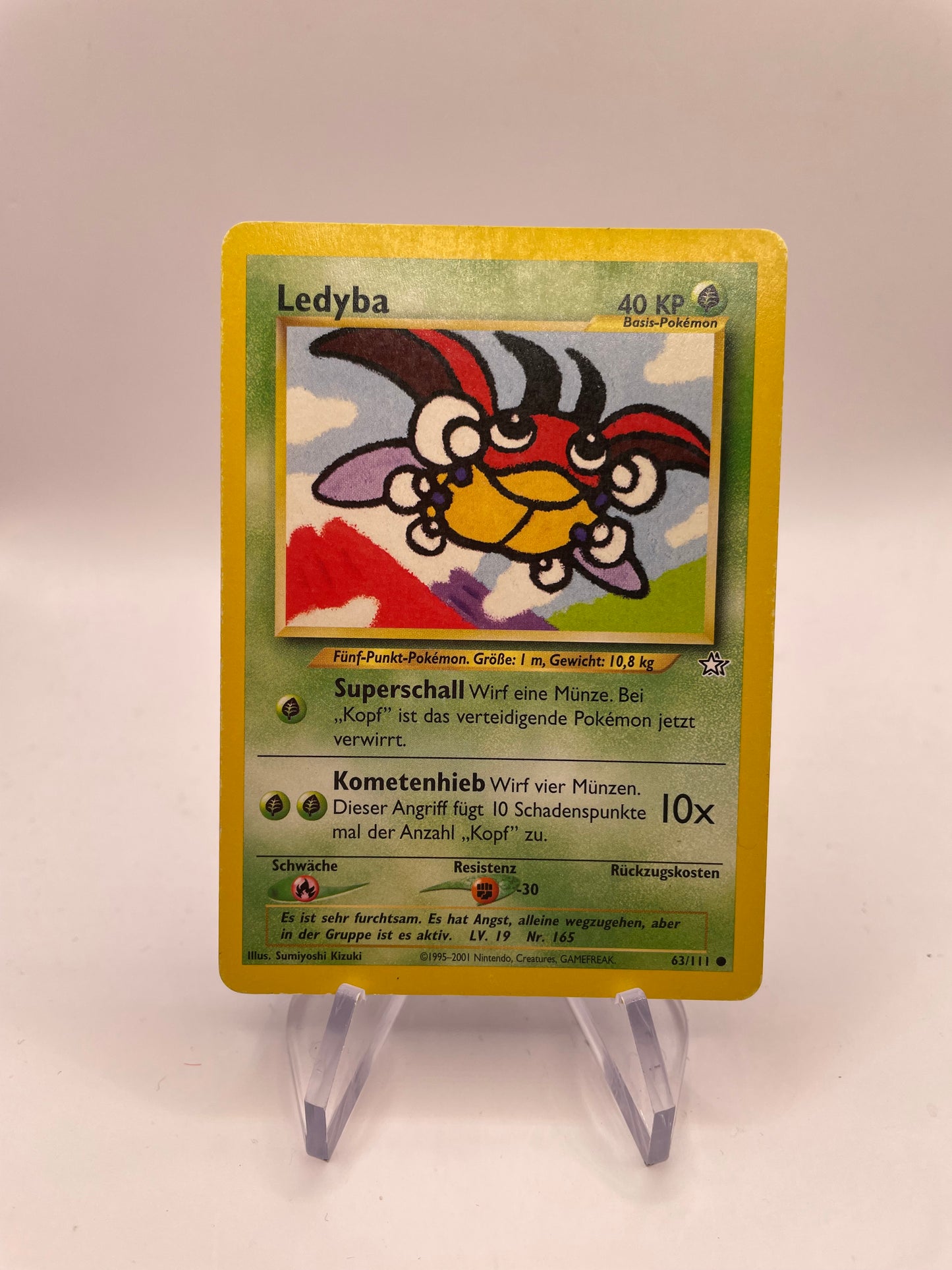 Pokemon Karte Neo Genesis Ledyba 63/111 Deutsch