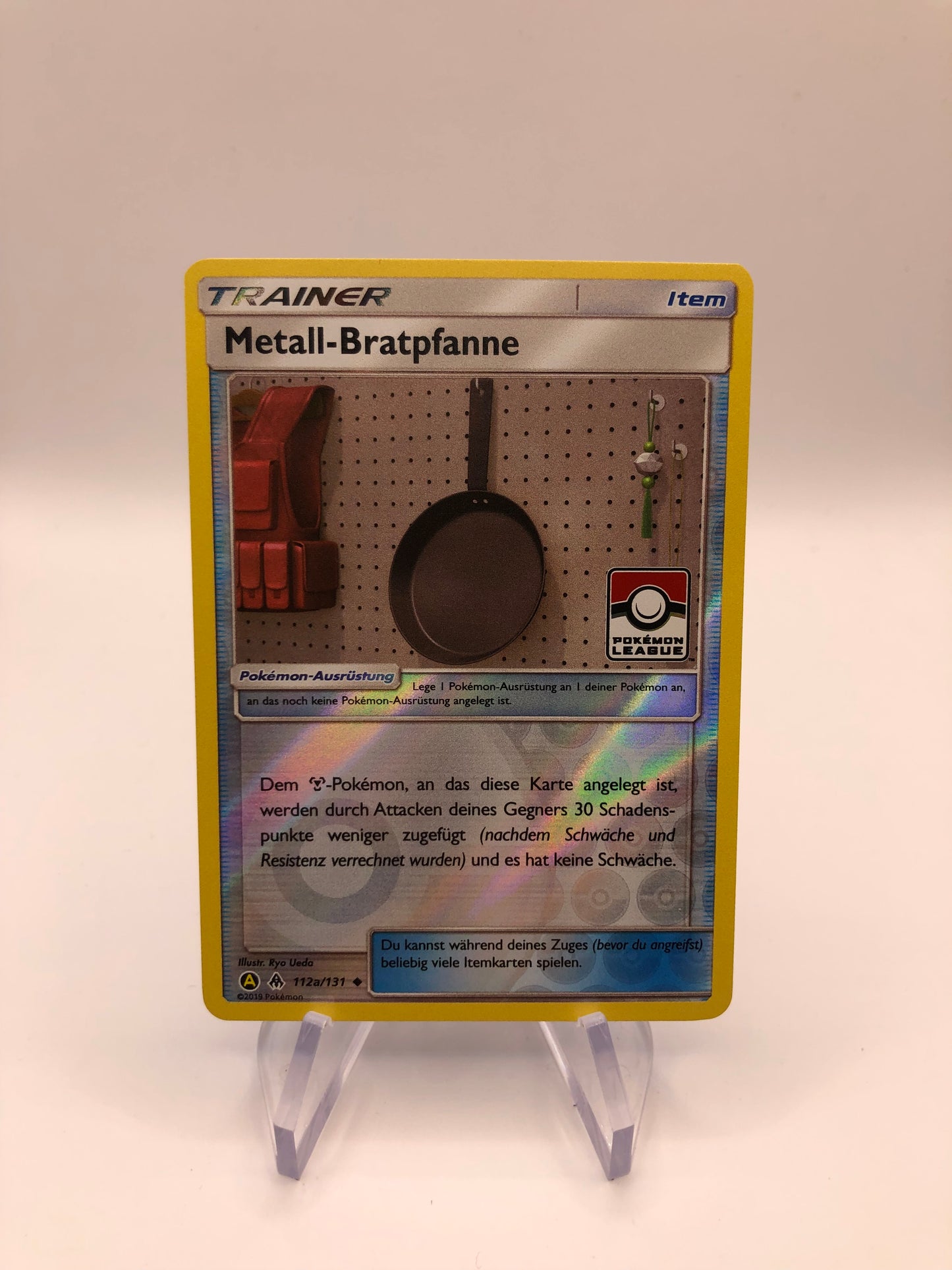 Pokemon Karte Trainer Metall-Bratpfanne 112a/ 131 Deutsch