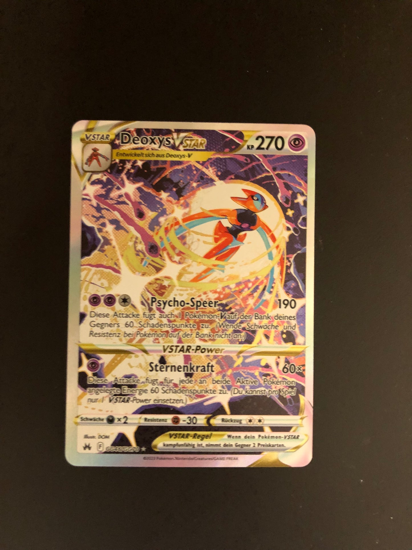 Pokemon Karte Vstar Deoxys GG46/GG70 Deutsch