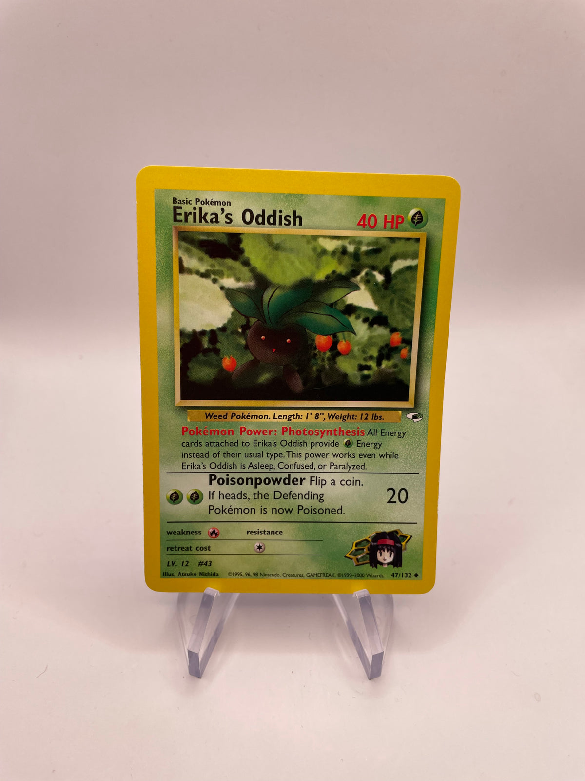 Pokemon Karte Gym Heros Erikas Myrapla 47/132 Englisch