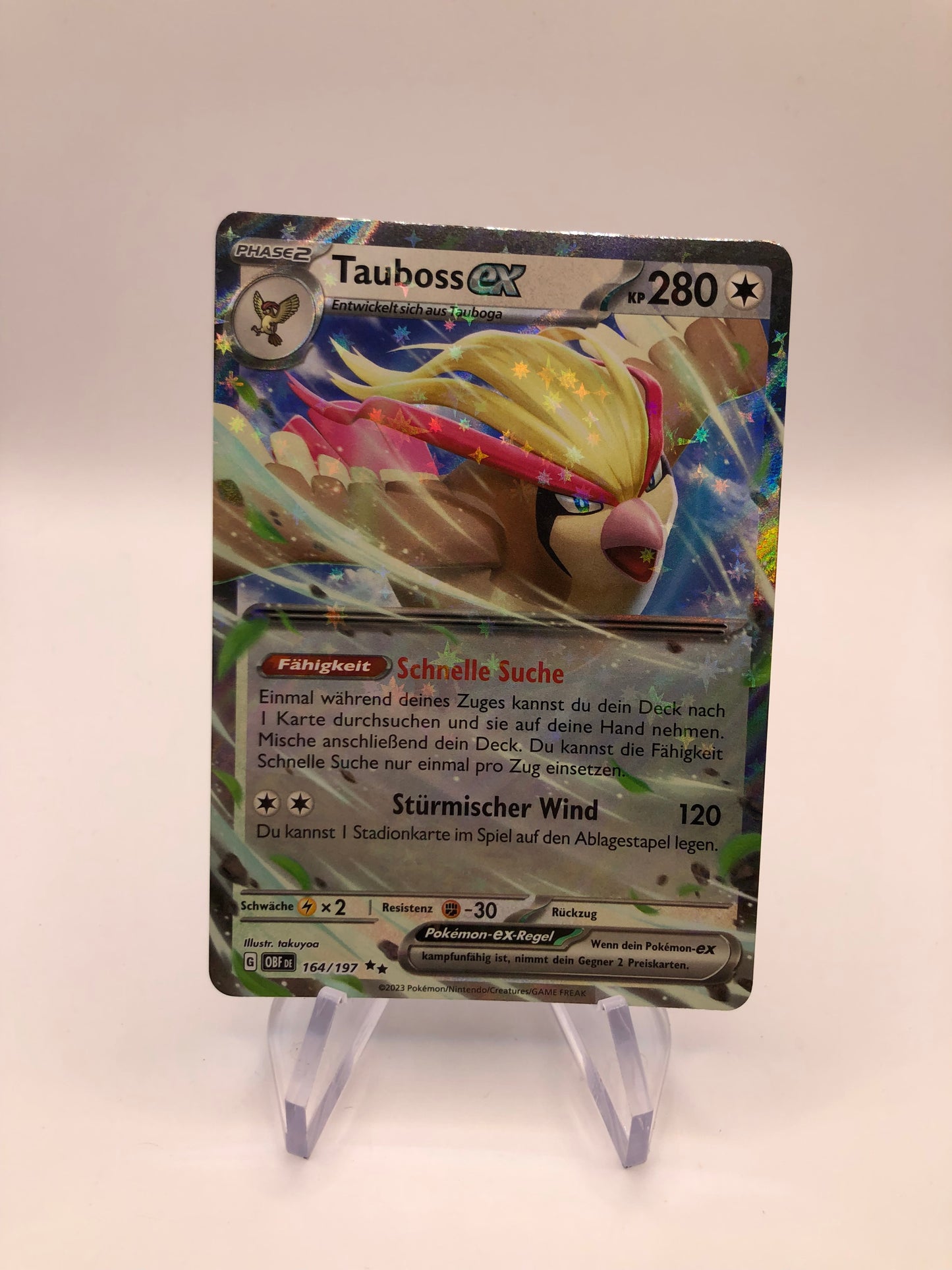 Pokemon Karte Ex Tauboss 164/197 Deutsch