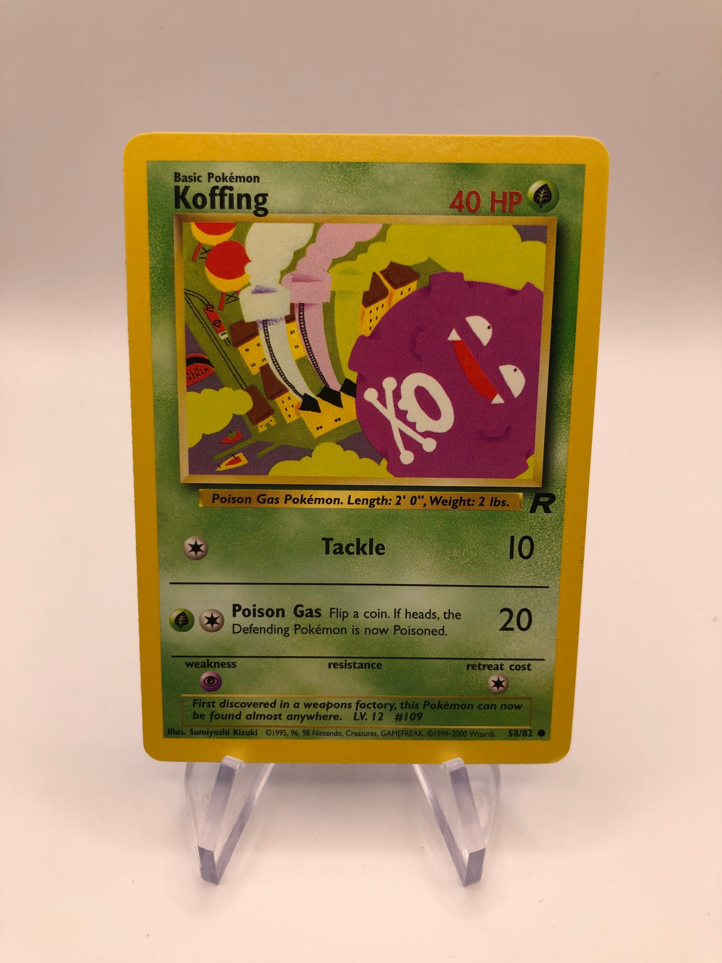 Pokemon Karte Smogon 58/82 Rocket Englisch