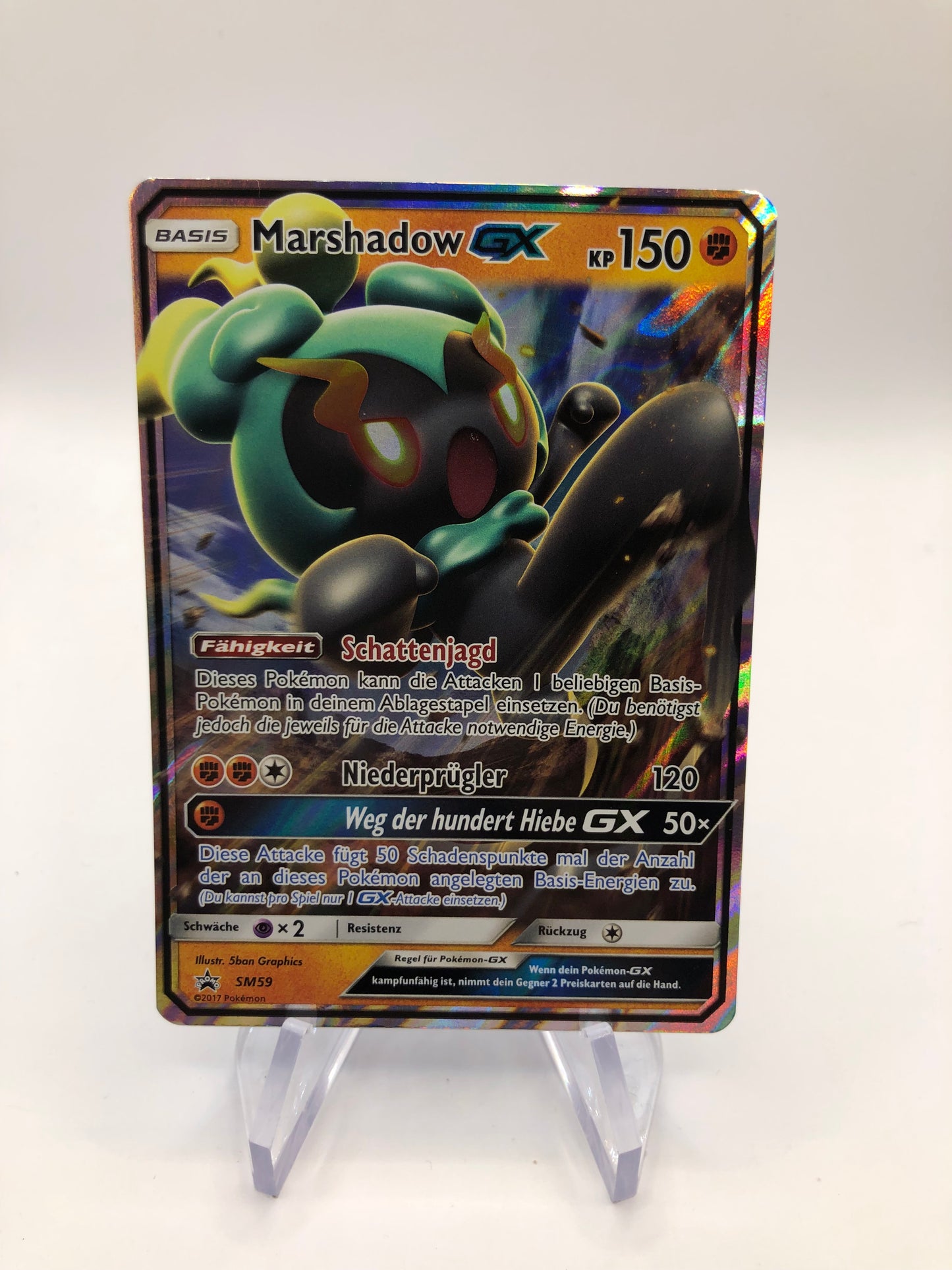 Pokemon Karte GX Promo Marshadow SM59 Deutsch