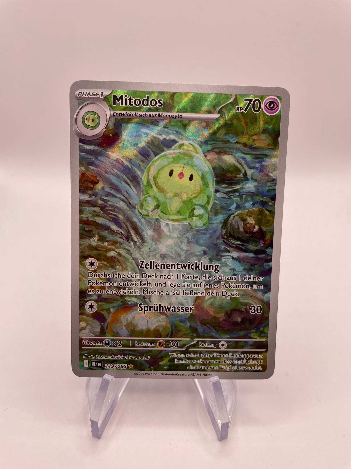 Pokemon Karte Art Rare Mitodos 119/86 Deutsch
