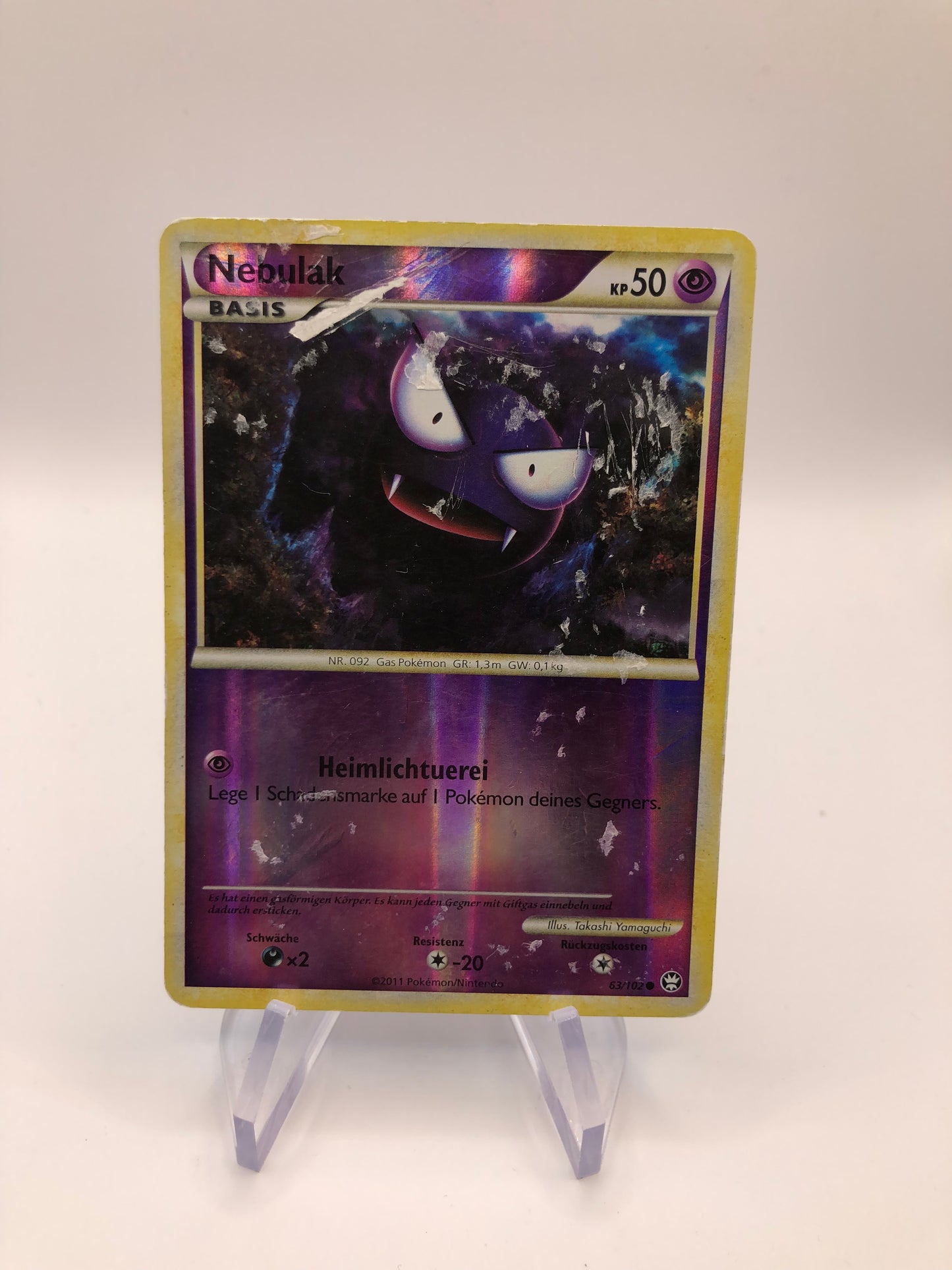 Pokemon Karte Revers Nwbulak 63/102 Deutsch