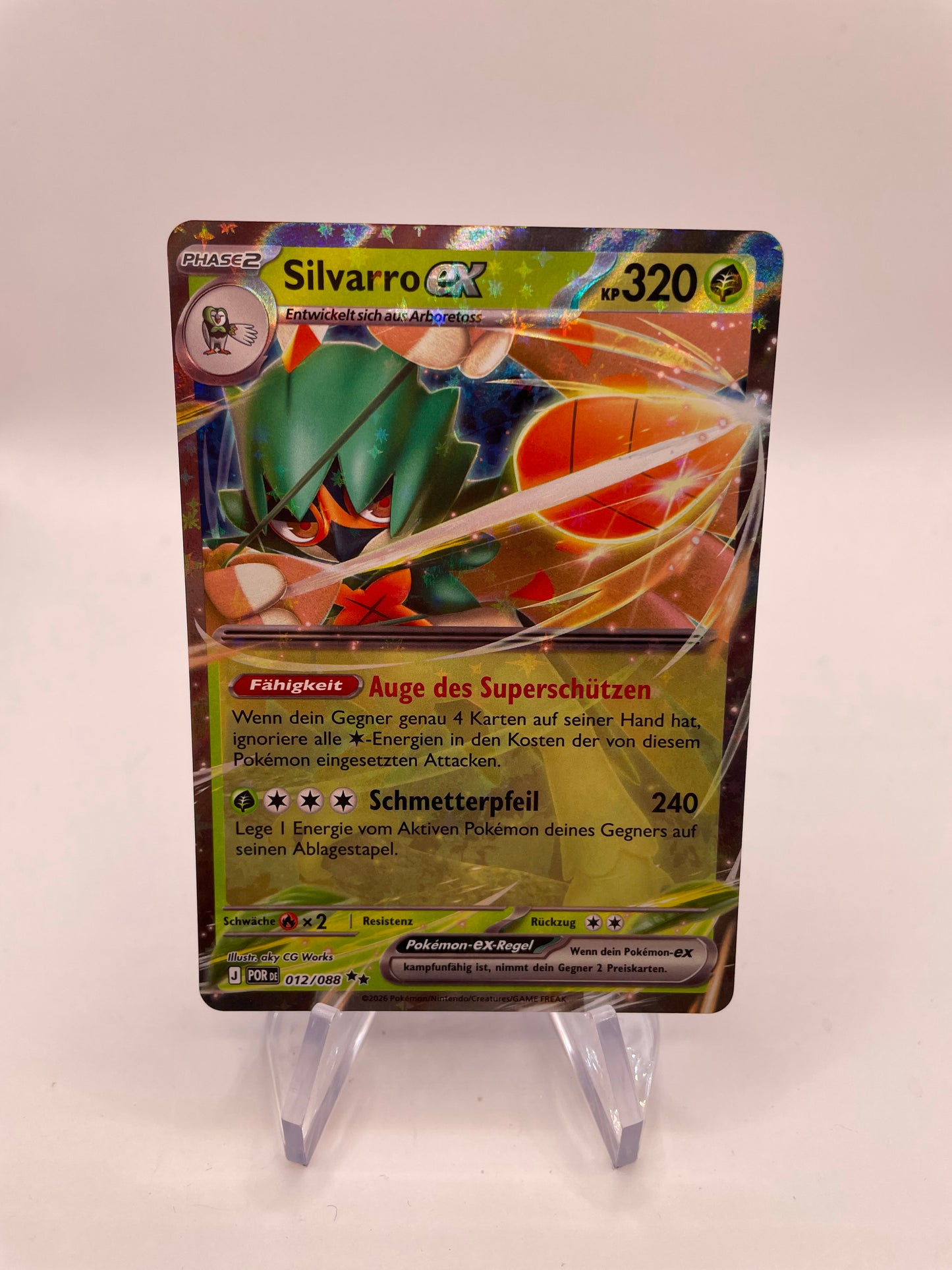 Pokémon Karte ex Silvarro 12/88 Deutsch
