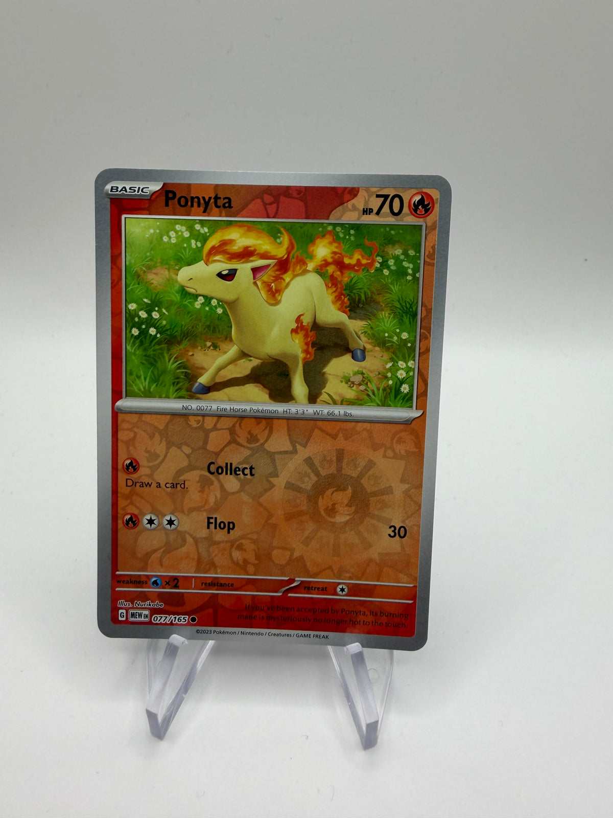 Pokemon Karte Reverse 151 Ponita 77/165 Englisch
