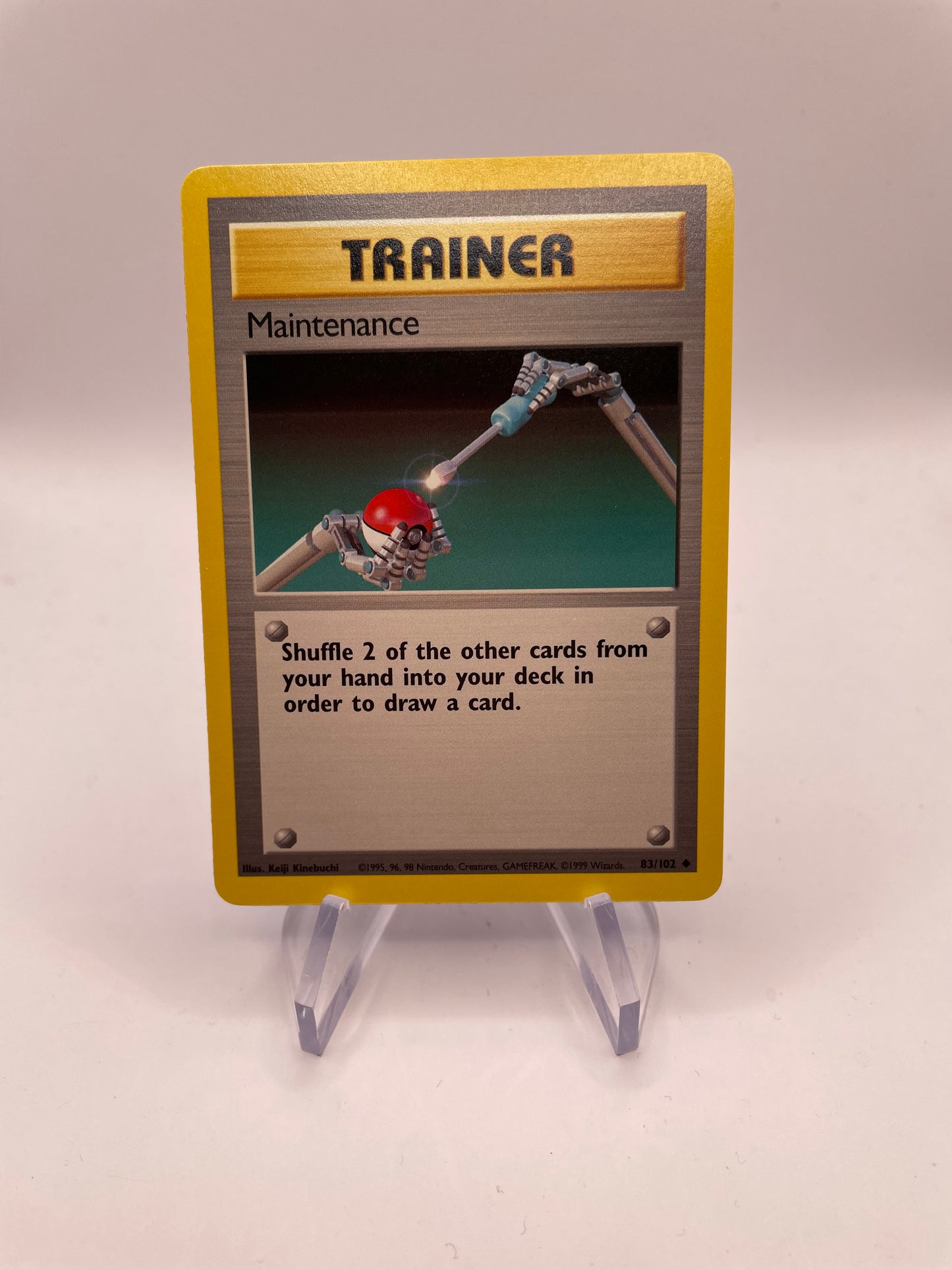 Pokemon Karte Base Set Trainer Maintenance 83/102 Englisch