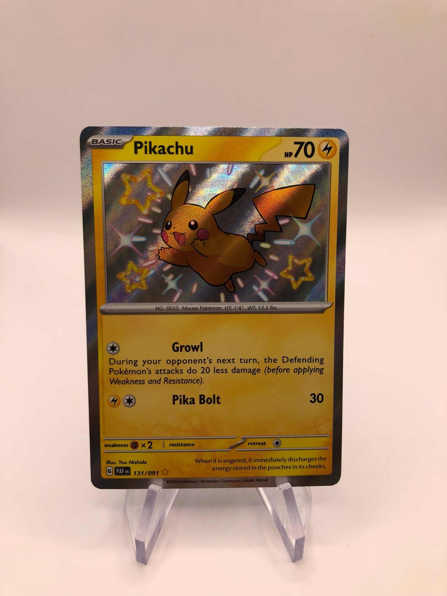 Pokemon Karte Shiny Pikachu 131/091 Englisch