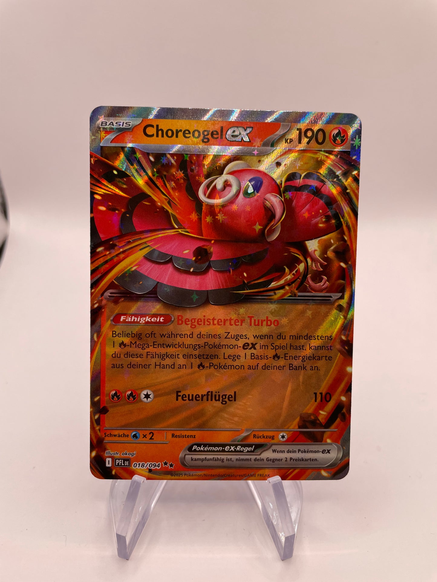 Pokemon Karte Choreogel ex 18/94 Deutsch