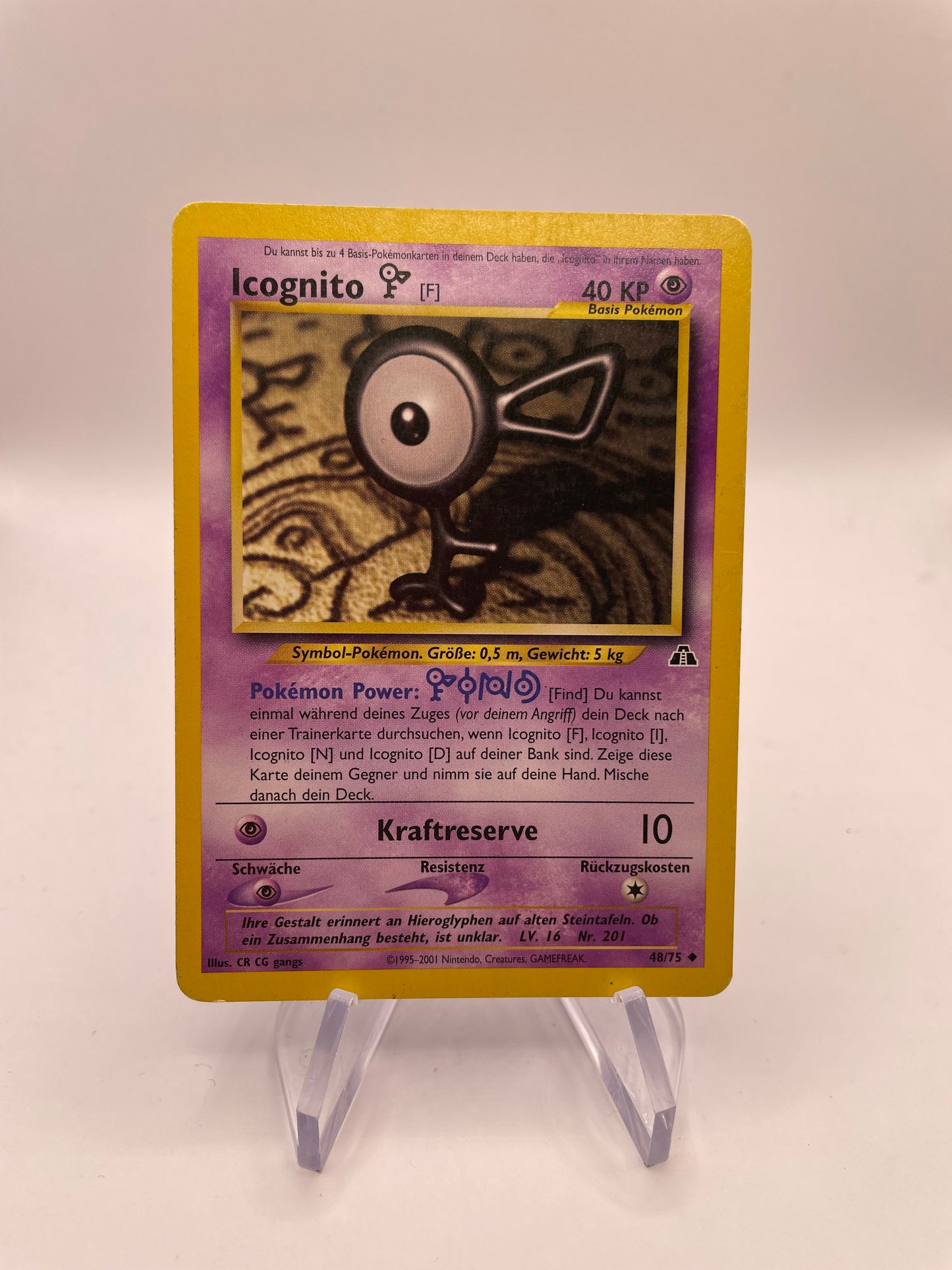 Pokemon Karte Neo Discovery Icognito 48/75 Deutsch