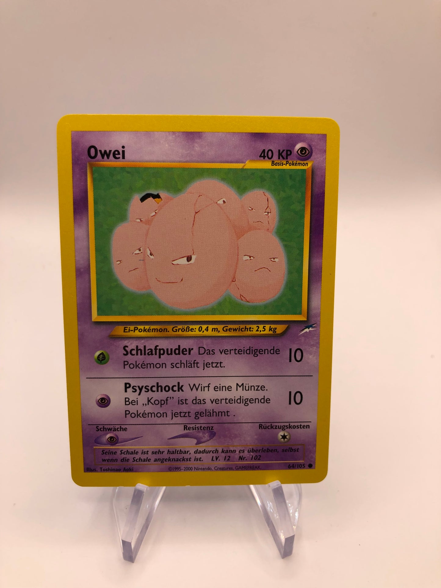 Pokemon Karte Neo Destiny Owei 64/105 Deutsch