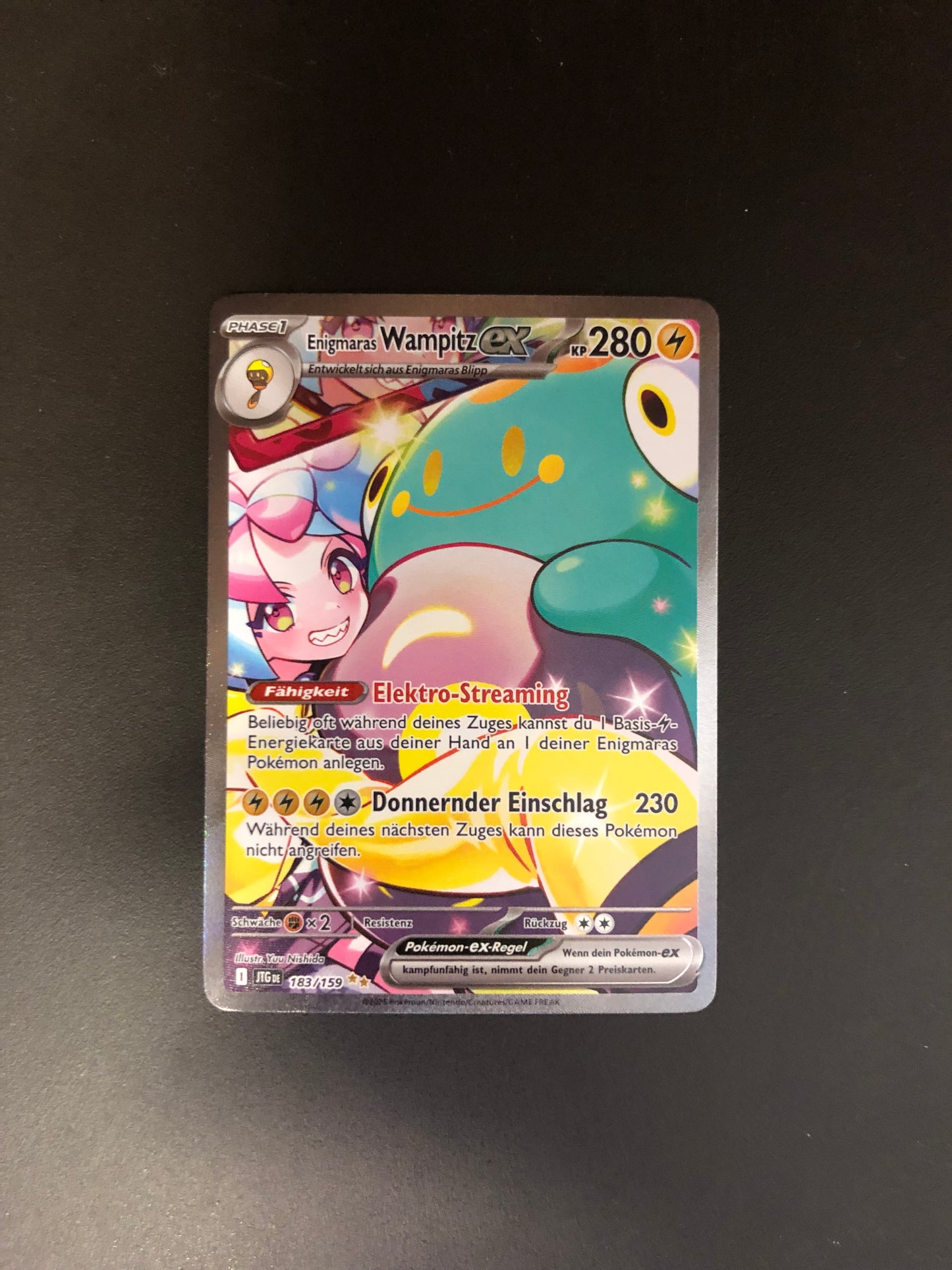 Pokemon Karten Alt-Art Enigmaras Wampitz 183/159 Deutsch