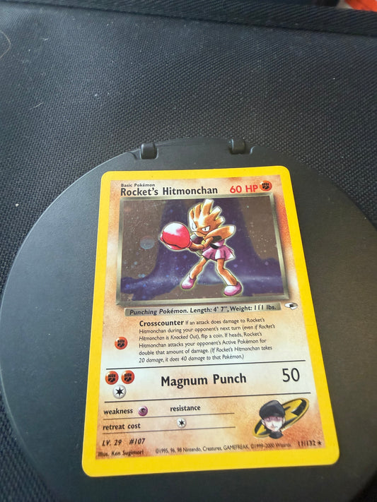 Pokemon Karte Holo Rockets Hitmonchan 11/132 Englisch