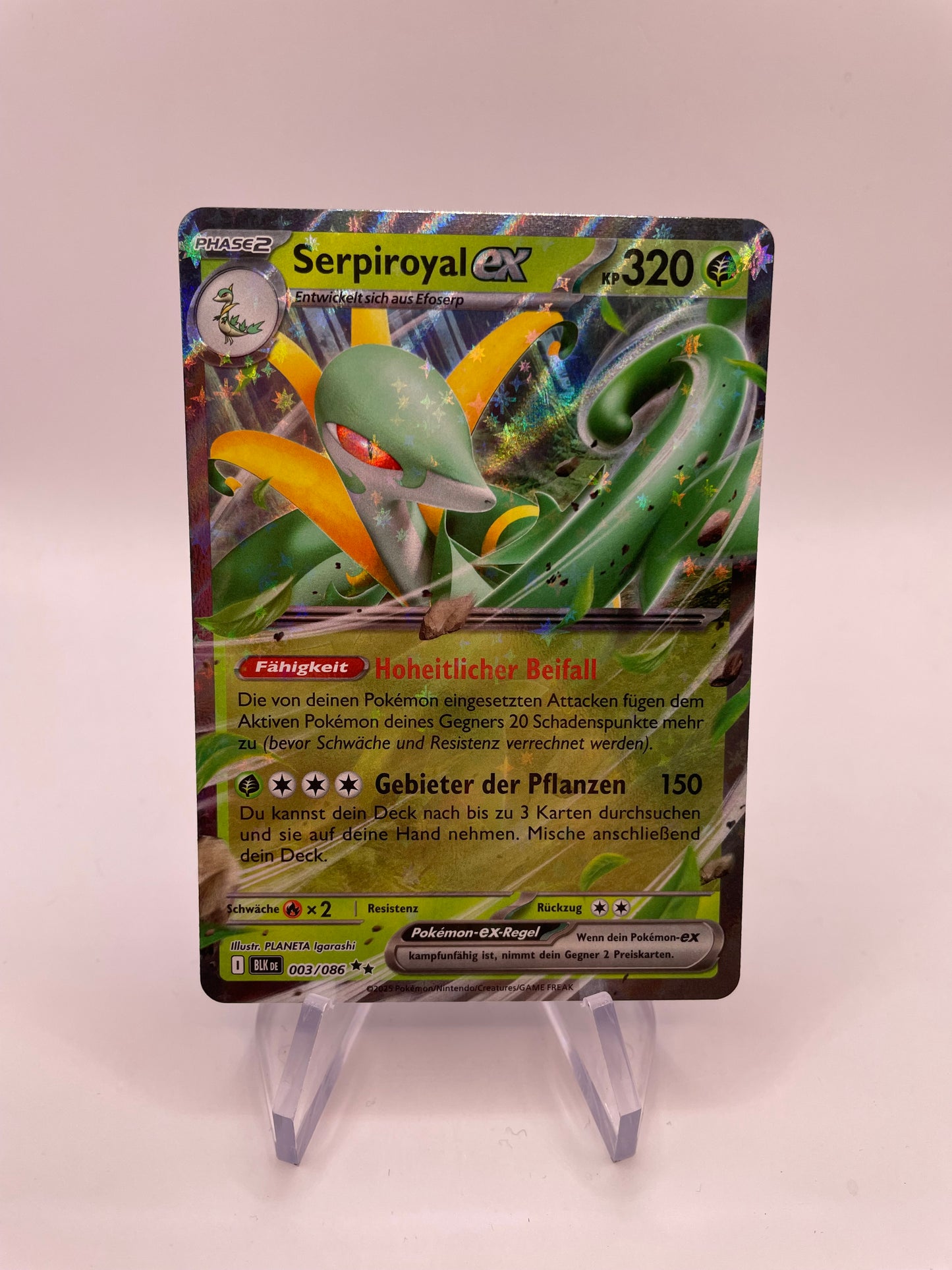 Pokemon Karte Serpiroyal ex 3/86 Deutsch