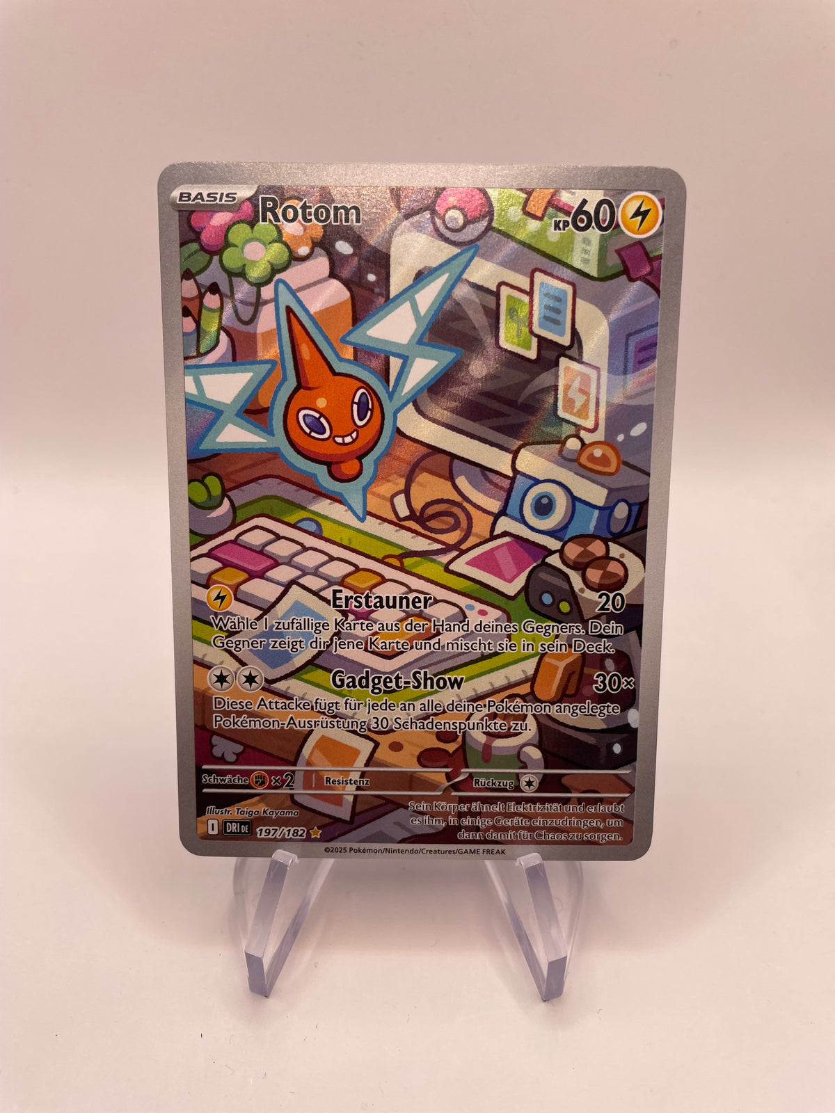 Pokemon Karte Art-Rare Rotom 197/182 Deutsch