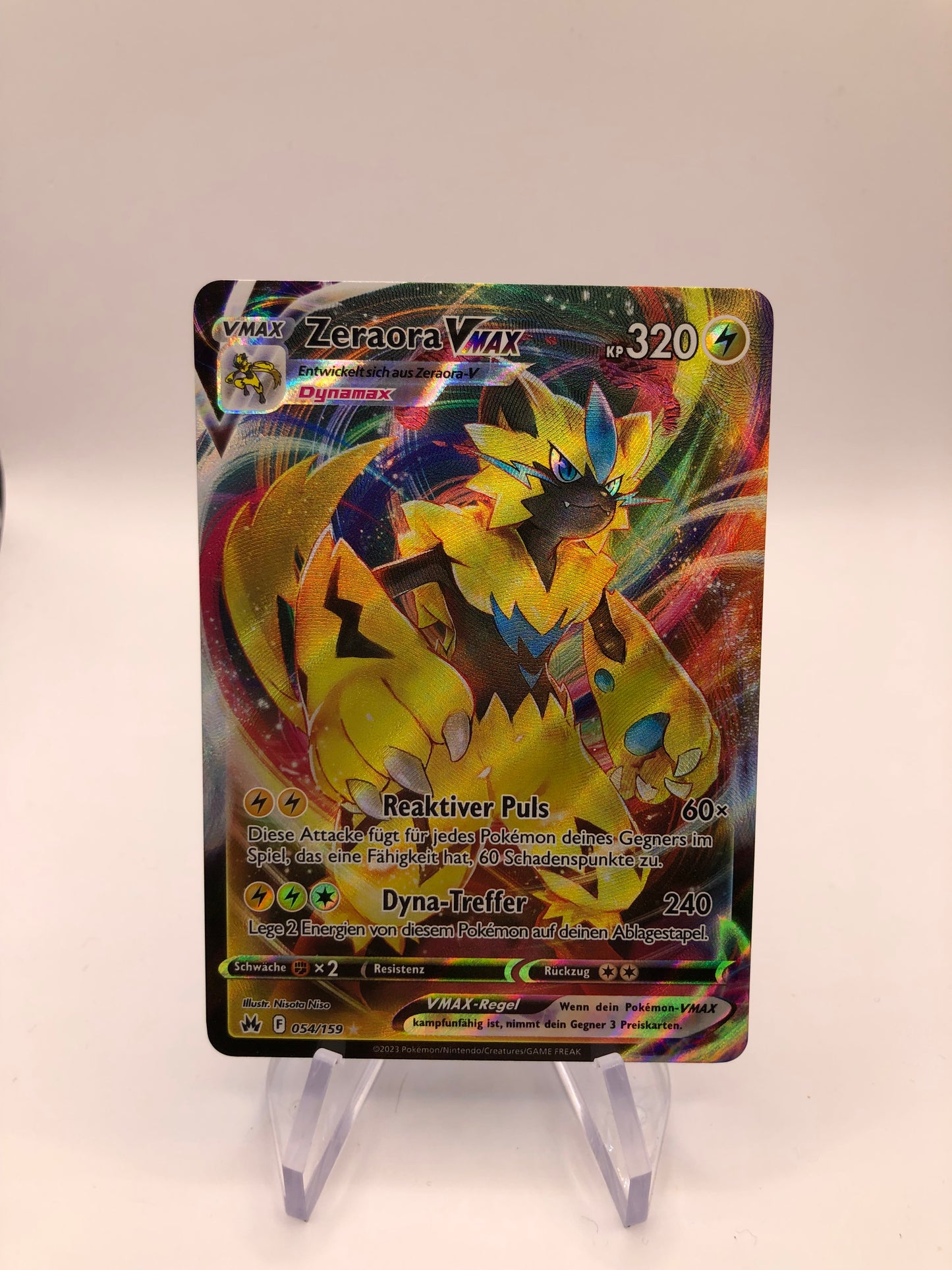 Pokemon Karte Vmax Zeraora 54/159 Deutsch