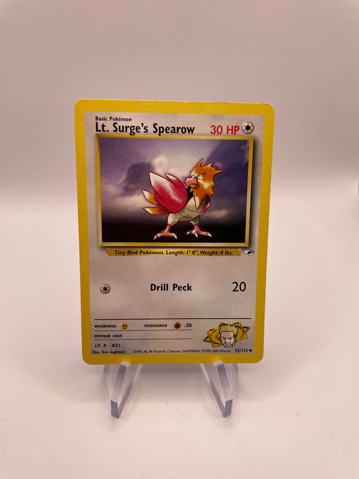 Pokemon Karte Gym Heros Major Bobs Habitak 52/132 Englisch