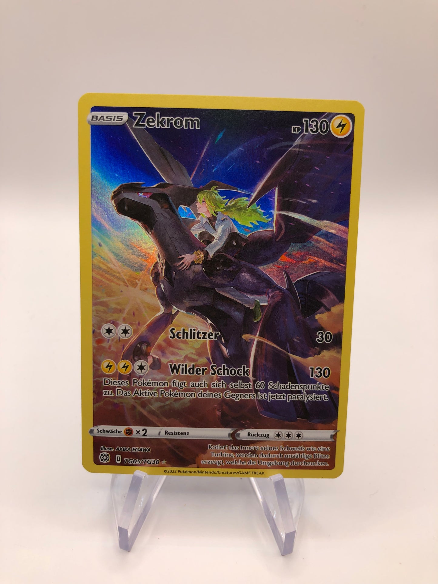 Pokemon Karte Art Rare Zekrom TG05/TG30 Deutsch
