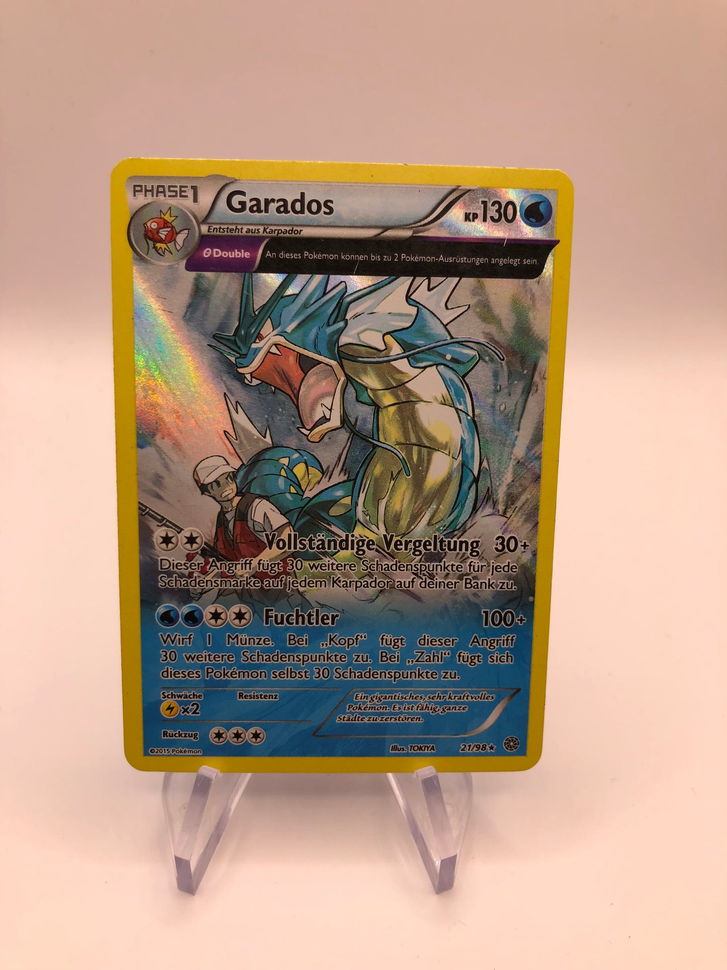 Pokemon Karte Revers Garados 21/98 Deutsch