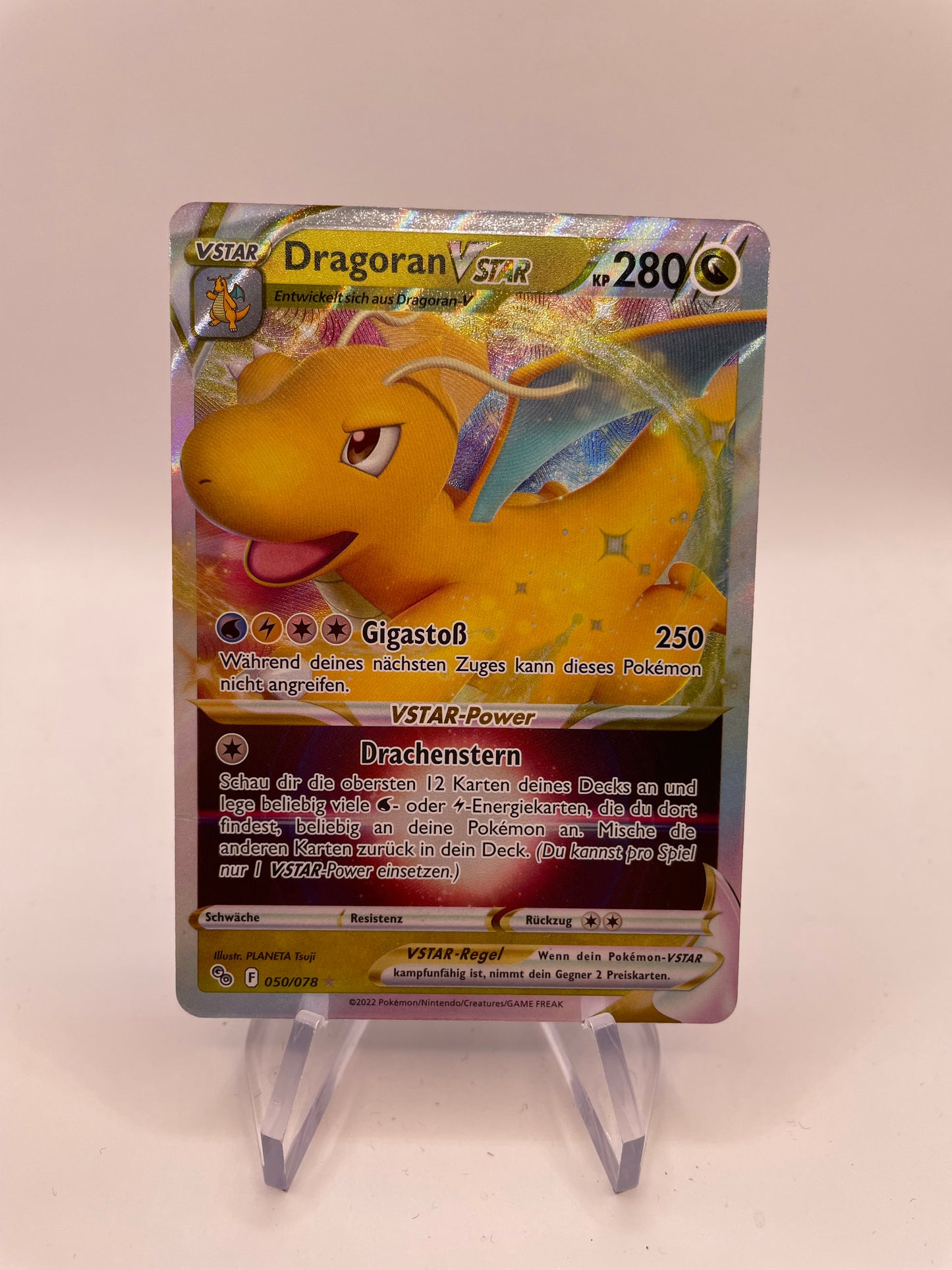 Pokemon Karte Vstar Dragoran 50/78 Deutsch